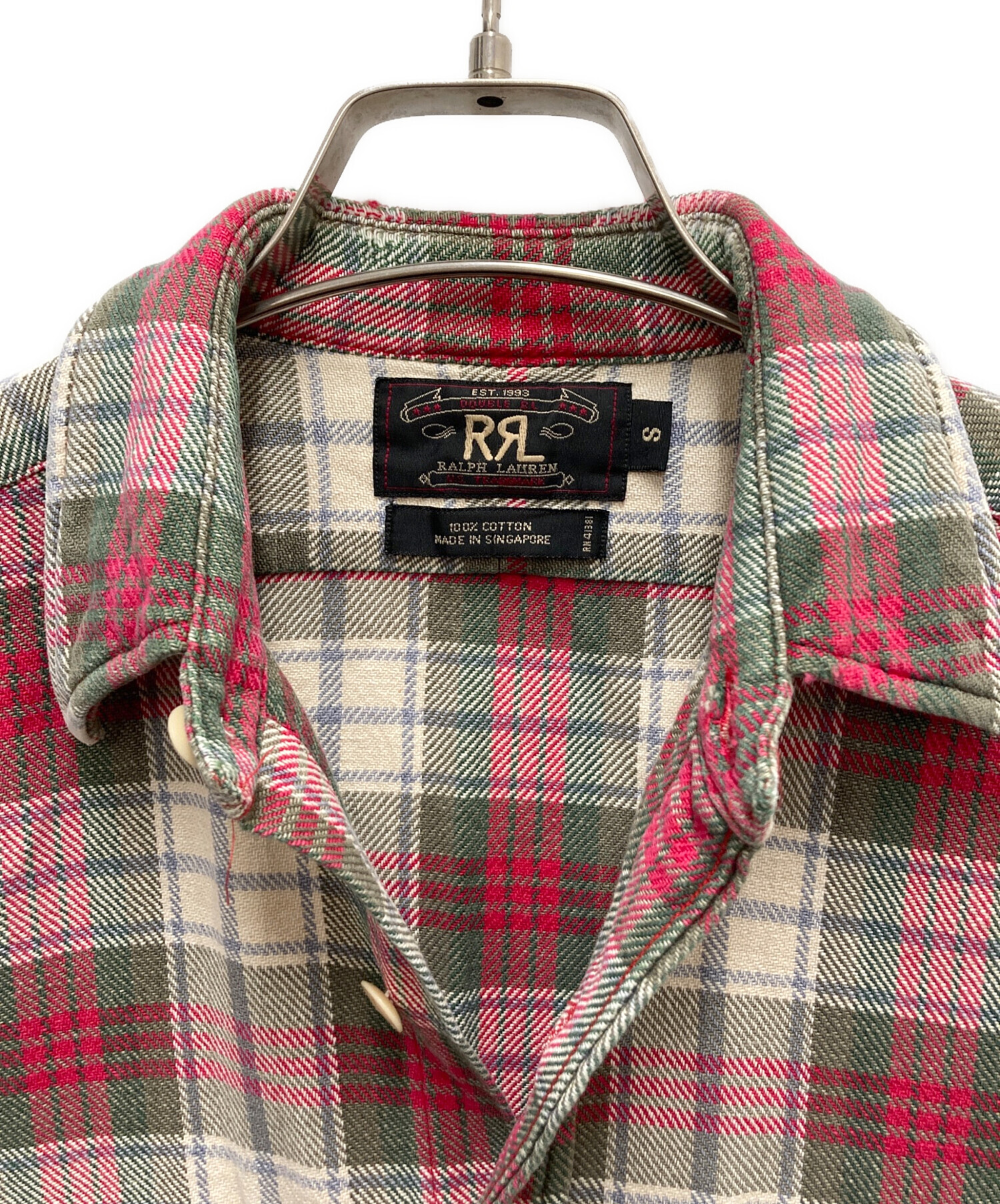 中古・古着通販】RRL (ダブルアールエル) 90s 三ツ星タグ ネルシャツ