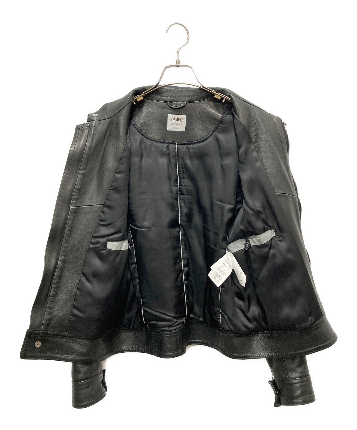 中古・古着通販】EMMETI (エンメティ) ラムレザーシングルライダース