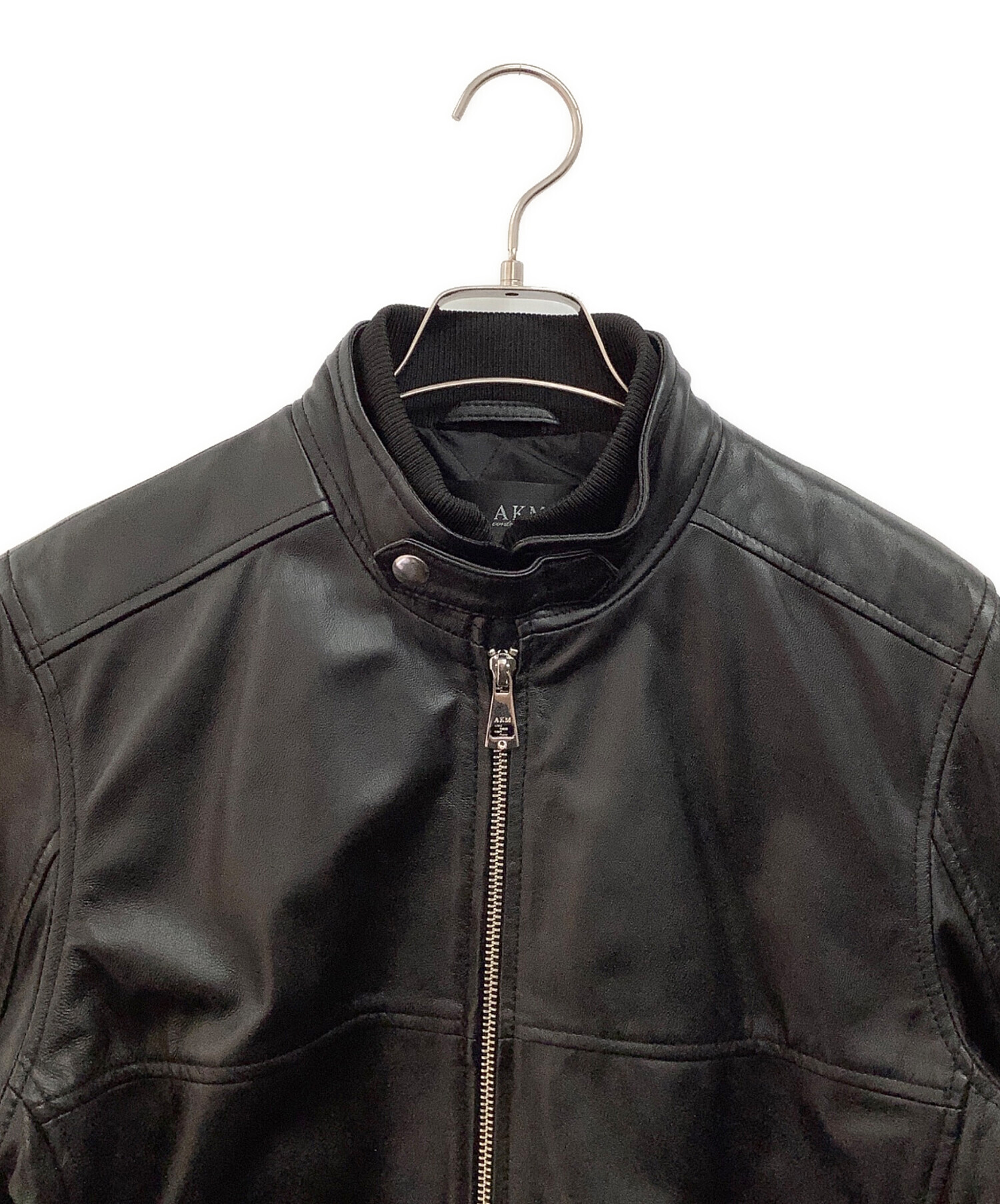 中古・古着通販】AKM (エーケーエム) シングルライダースジャケット