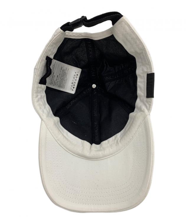 中古・古着通販】MONCLER (モンクレール) ロゴキャップ ホワイト