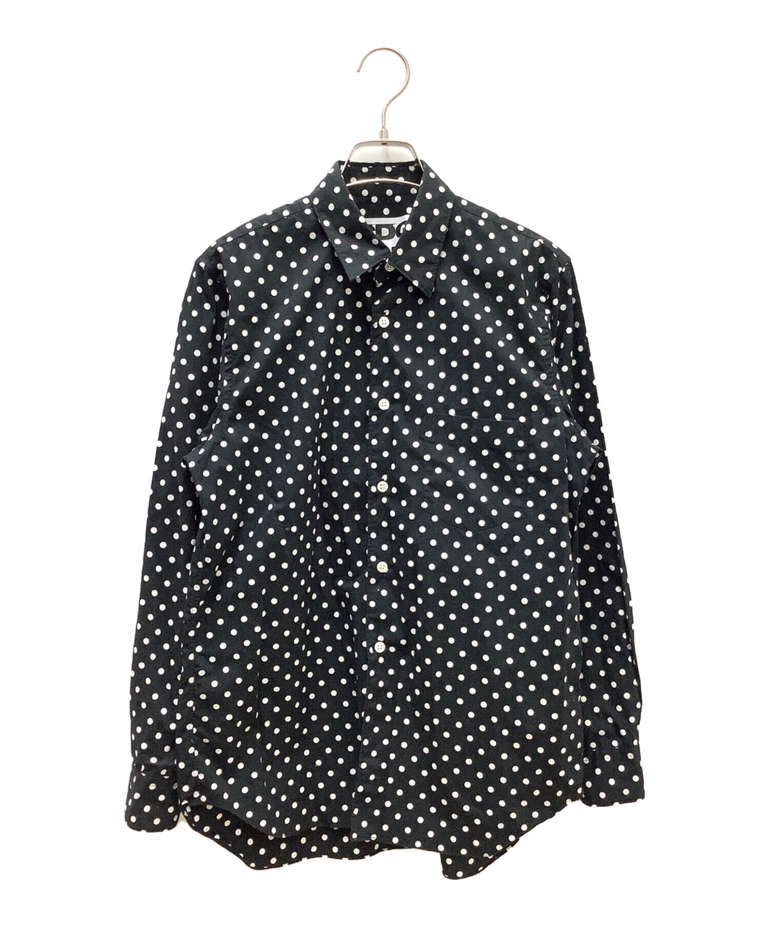 中古・古着通販】CDG (シーディージー) ポルカドットシャツ ブラック