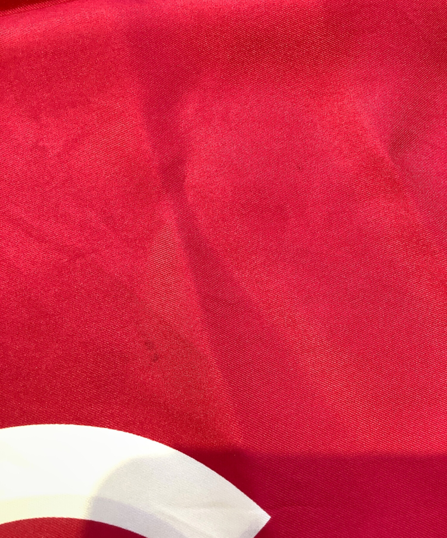 中古・古着通販】CHANEL (シャネル) チェーン柄 シルクスカーフ レッド