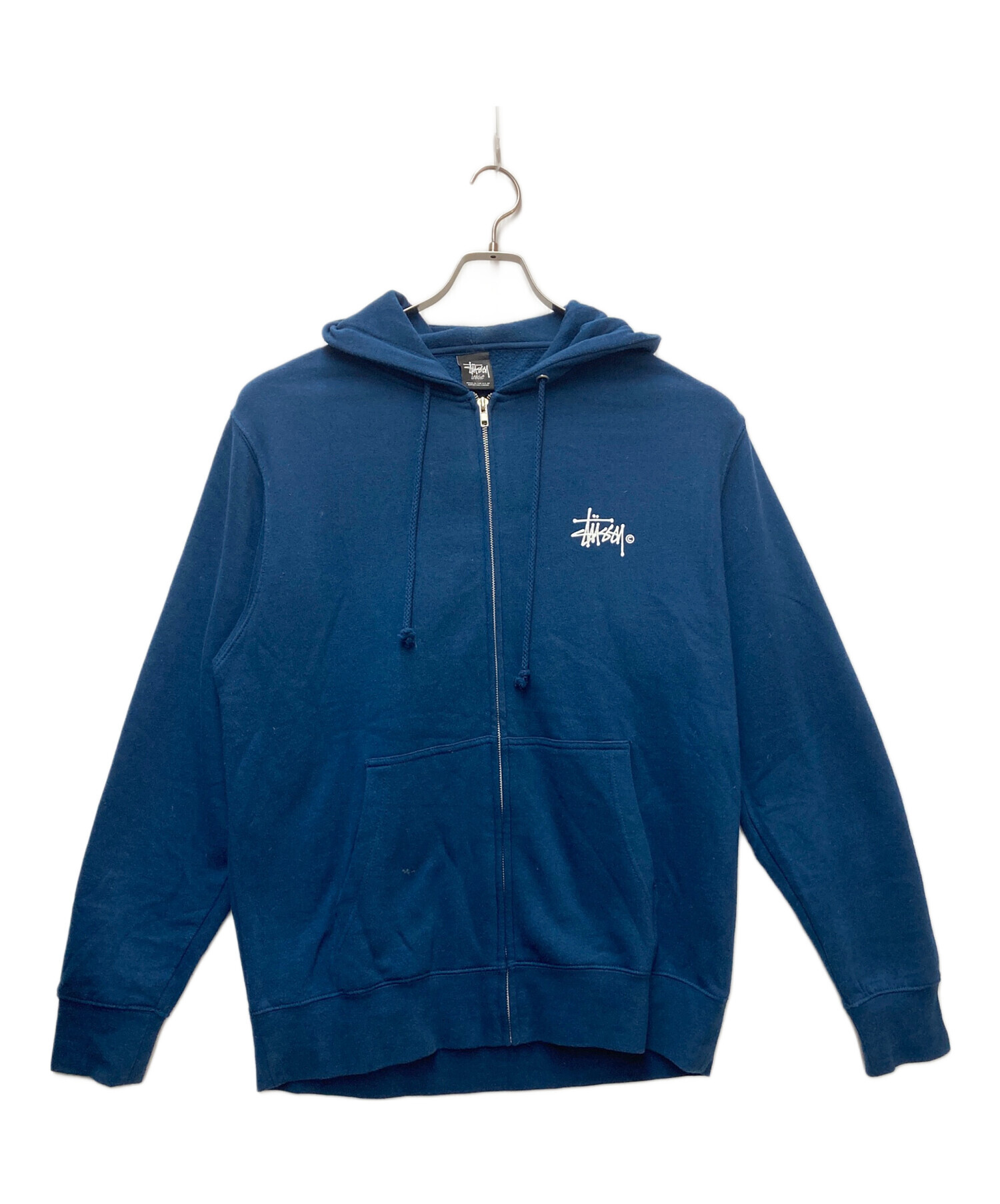 中古・古着通販】stussy (ステューシー) ジップパーカー ネイビー