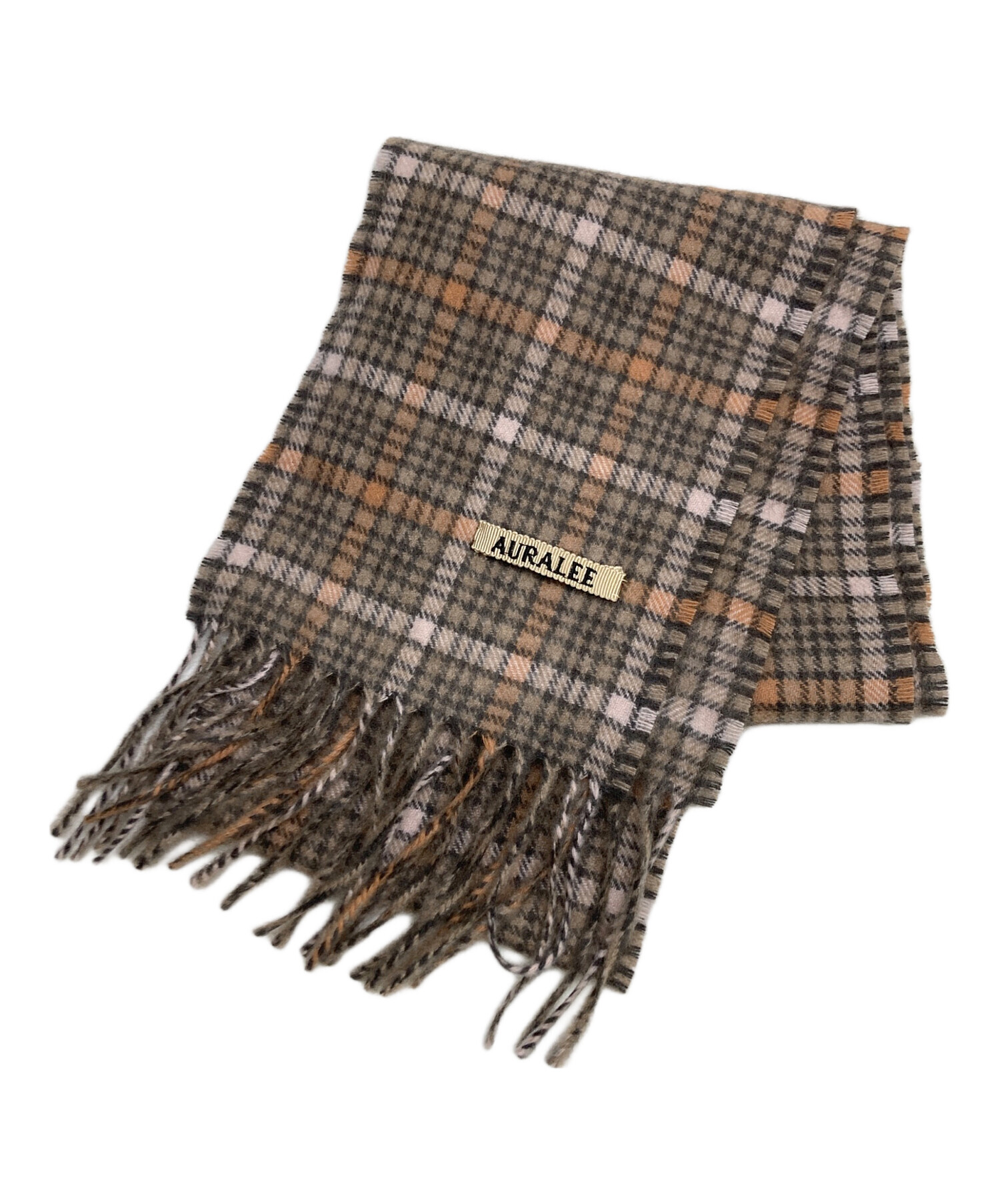 中古・古着通販】AURALEE (オーラリー) CASHMERE CHECK NARROW STOLE