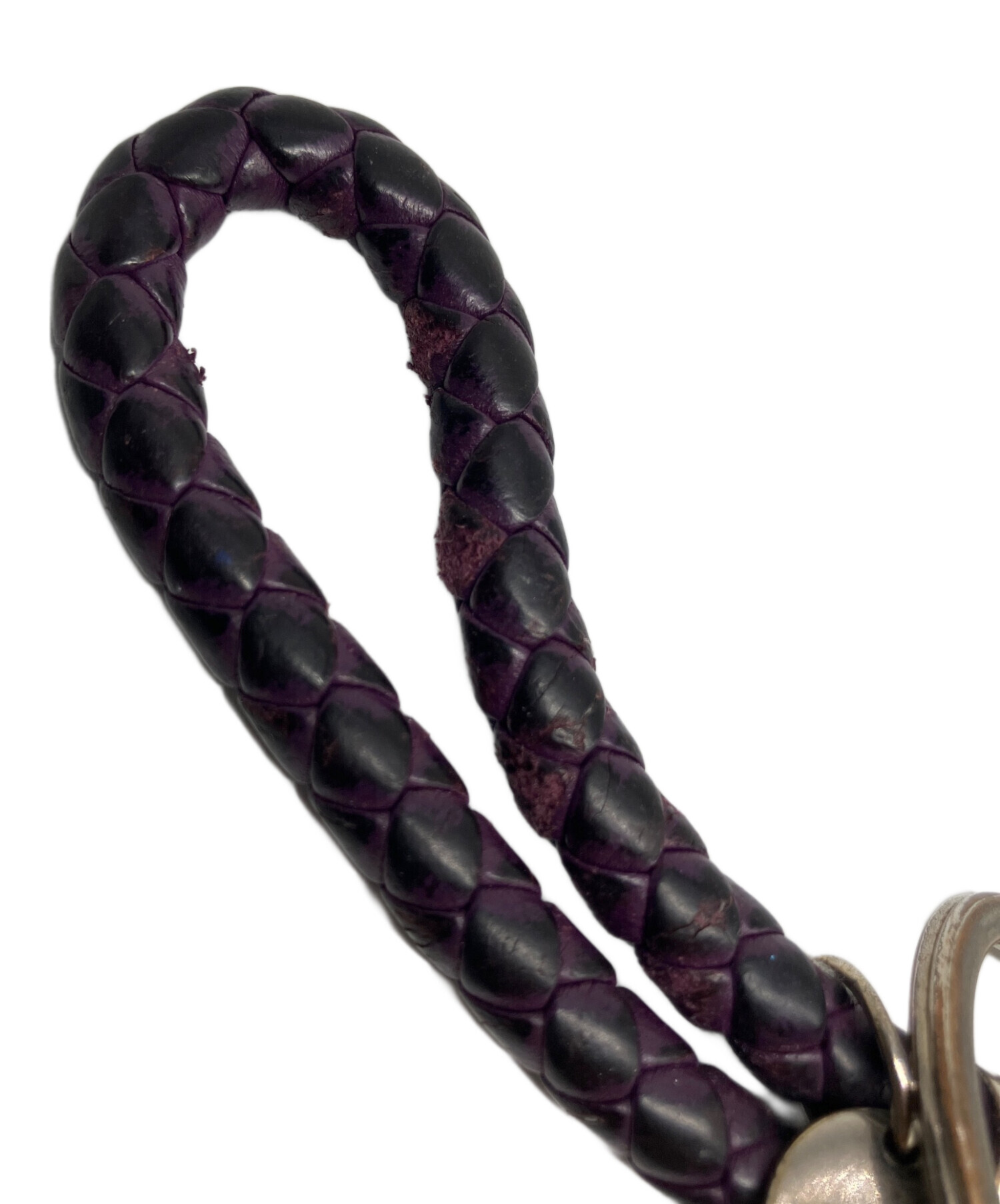 中古・古着通販】BOTTEGA VENETA (ボッテガベネタ) レザーキーリング