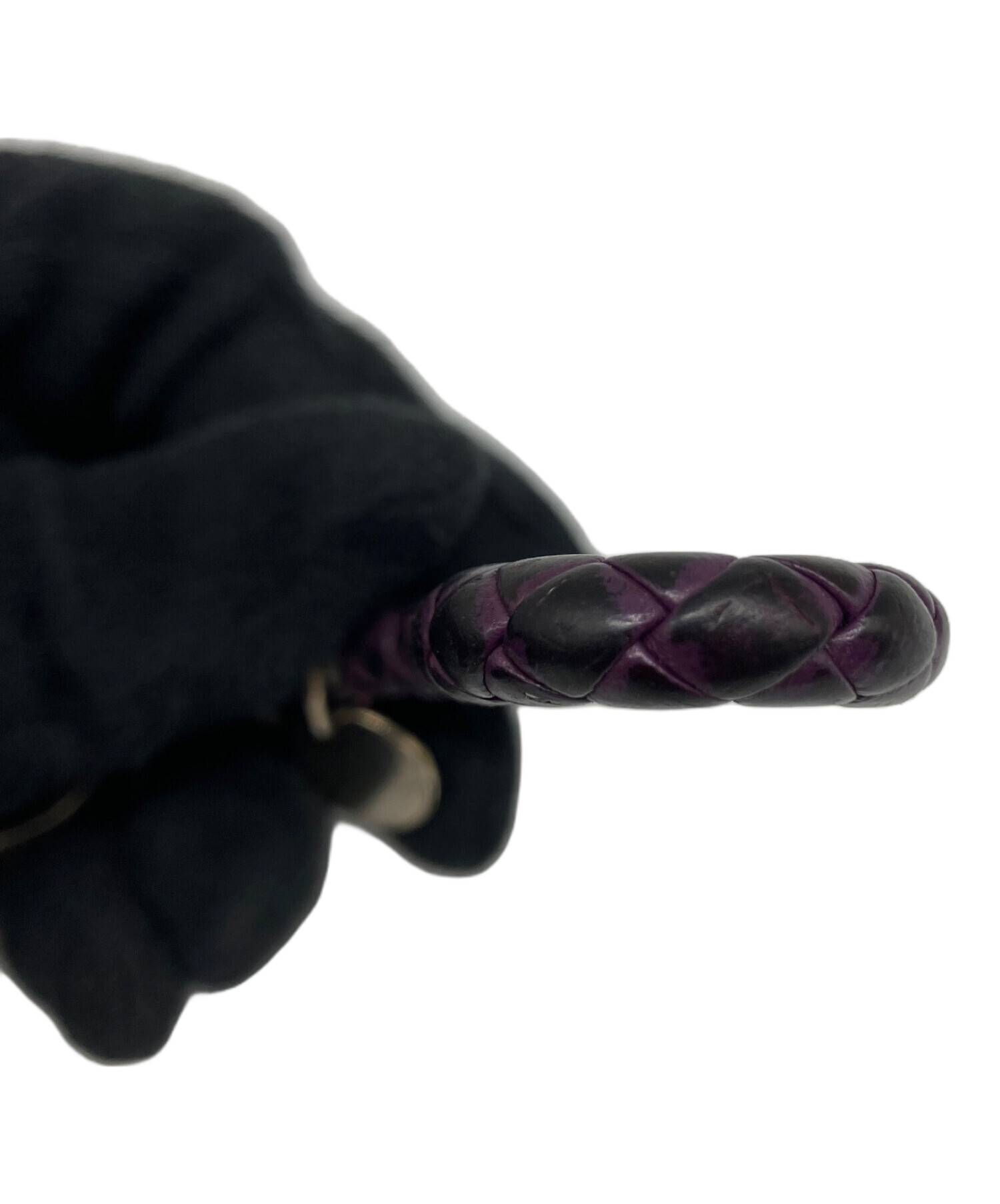 中古・古着通販】BOTTEGA VENETA (ボッテガベネタ) レザーキーリング