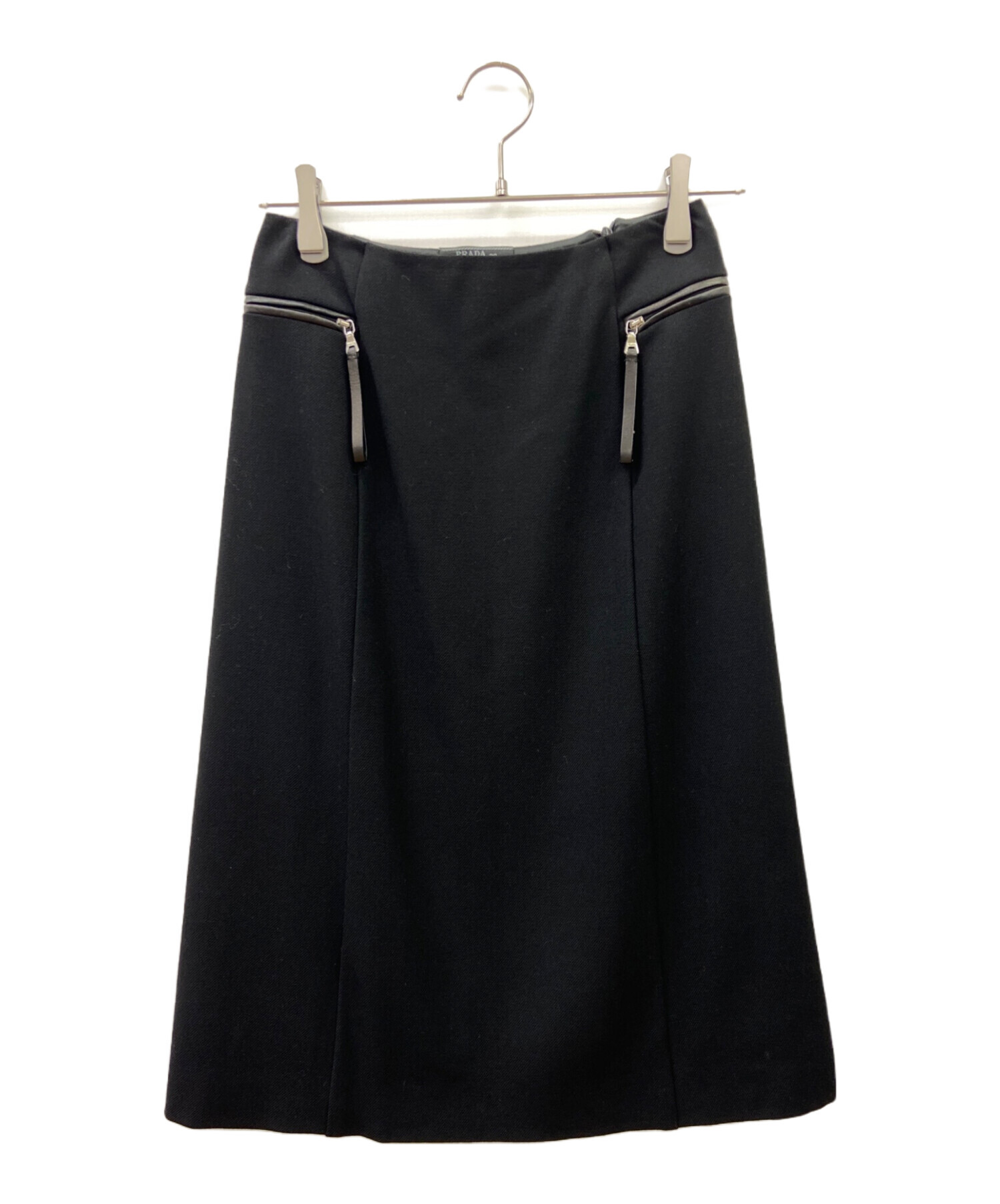 中古・古着通販】PRADA (プラダ) スカート ブラック サイズ:M