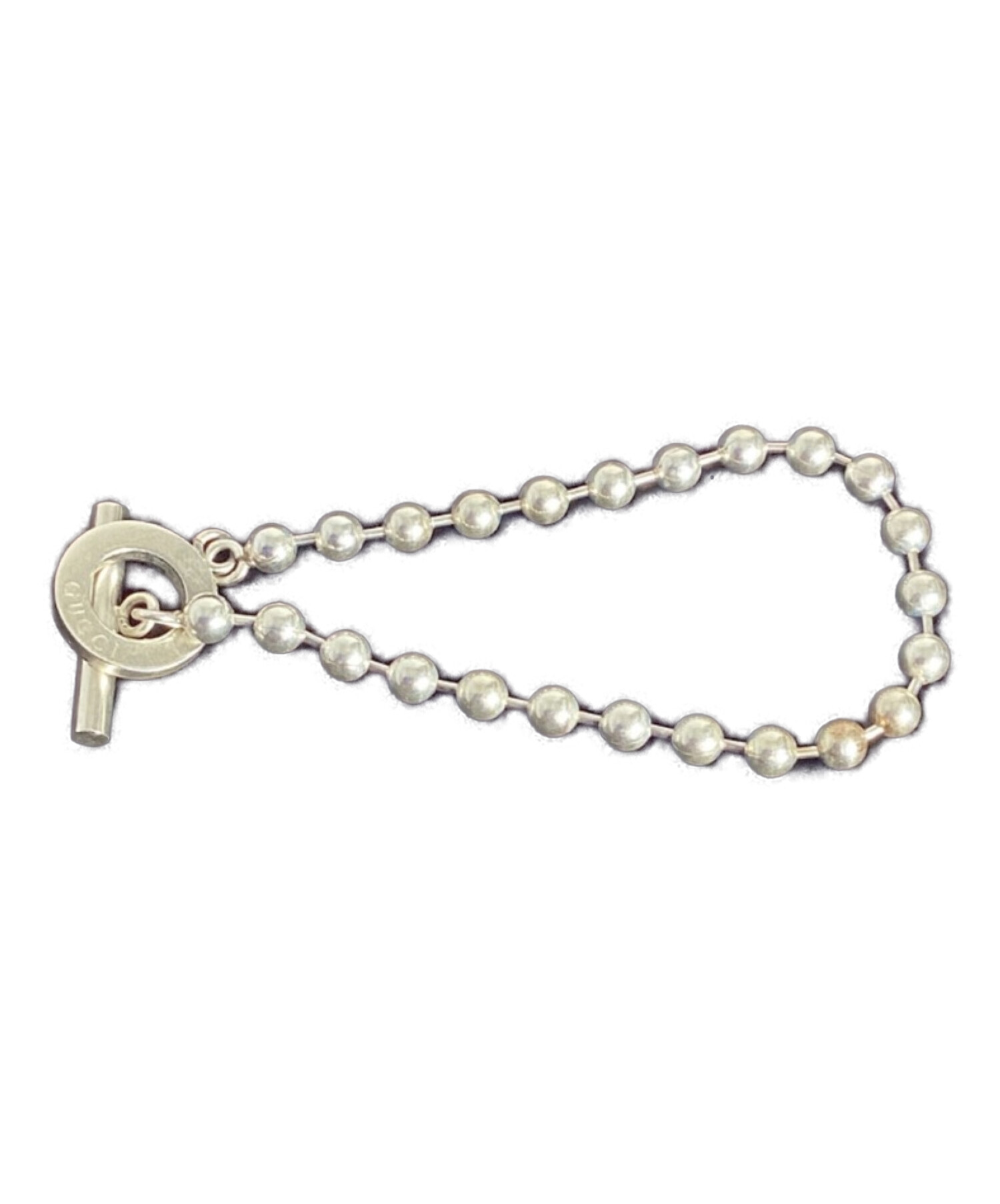 中古・古着通販】GUCCI (グッチ) ボールチェーンブレスレット シルバー
