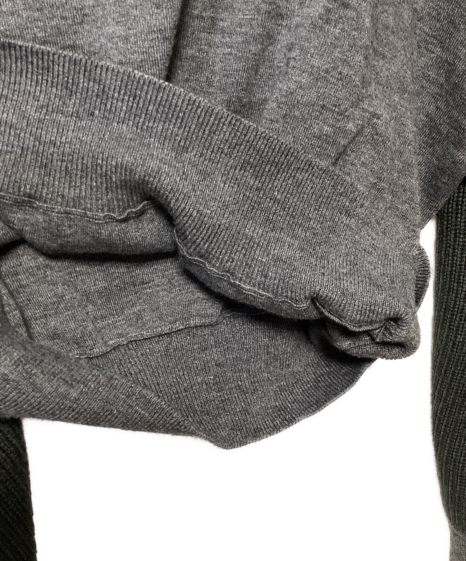 中古・古着通販】ENFOLD (エンフォルド) 厚手ニット グレー サイズ:38