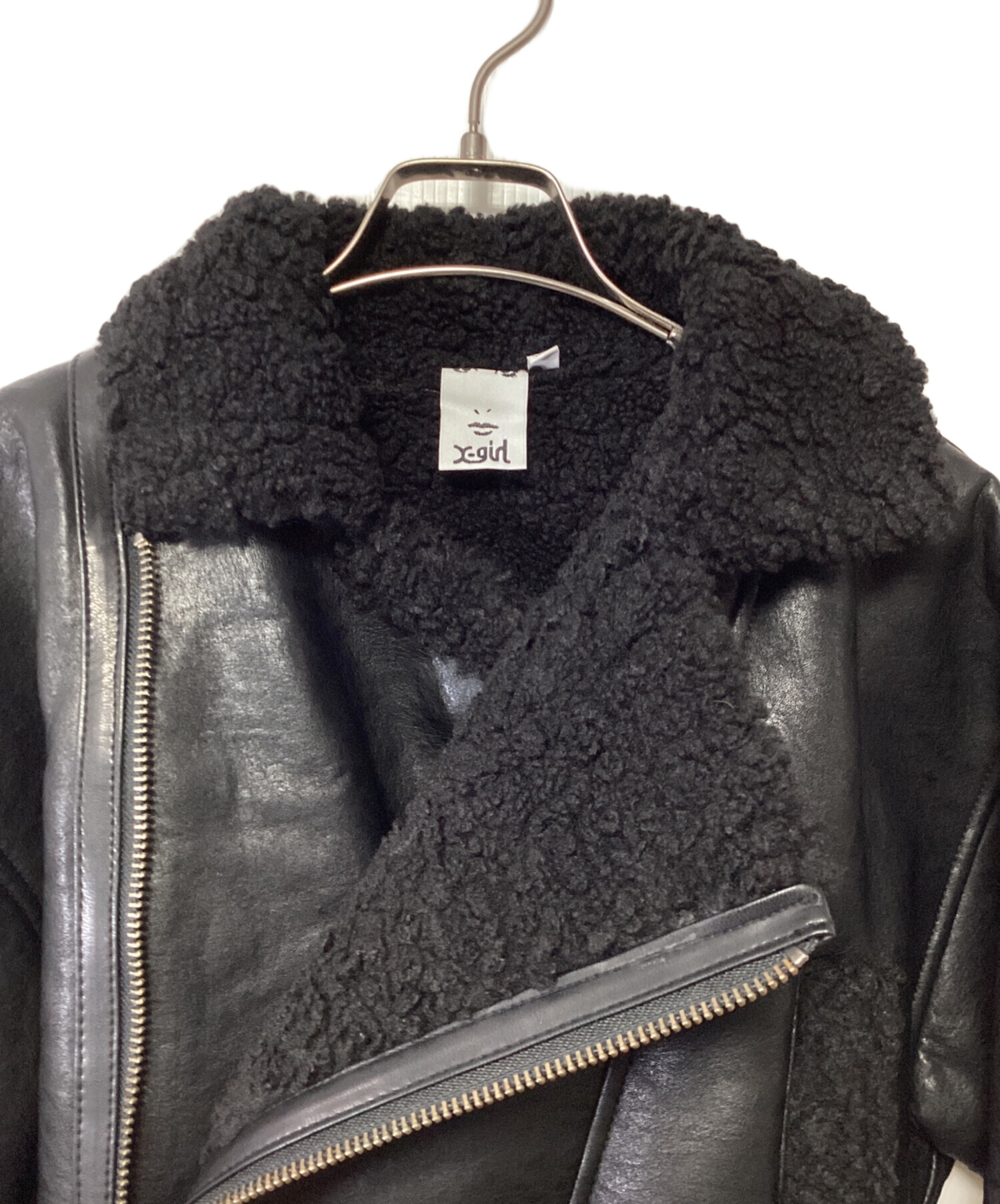 中古・古着通販】X-GIRL (エックスガール) CROPPED FAUX MOUTON