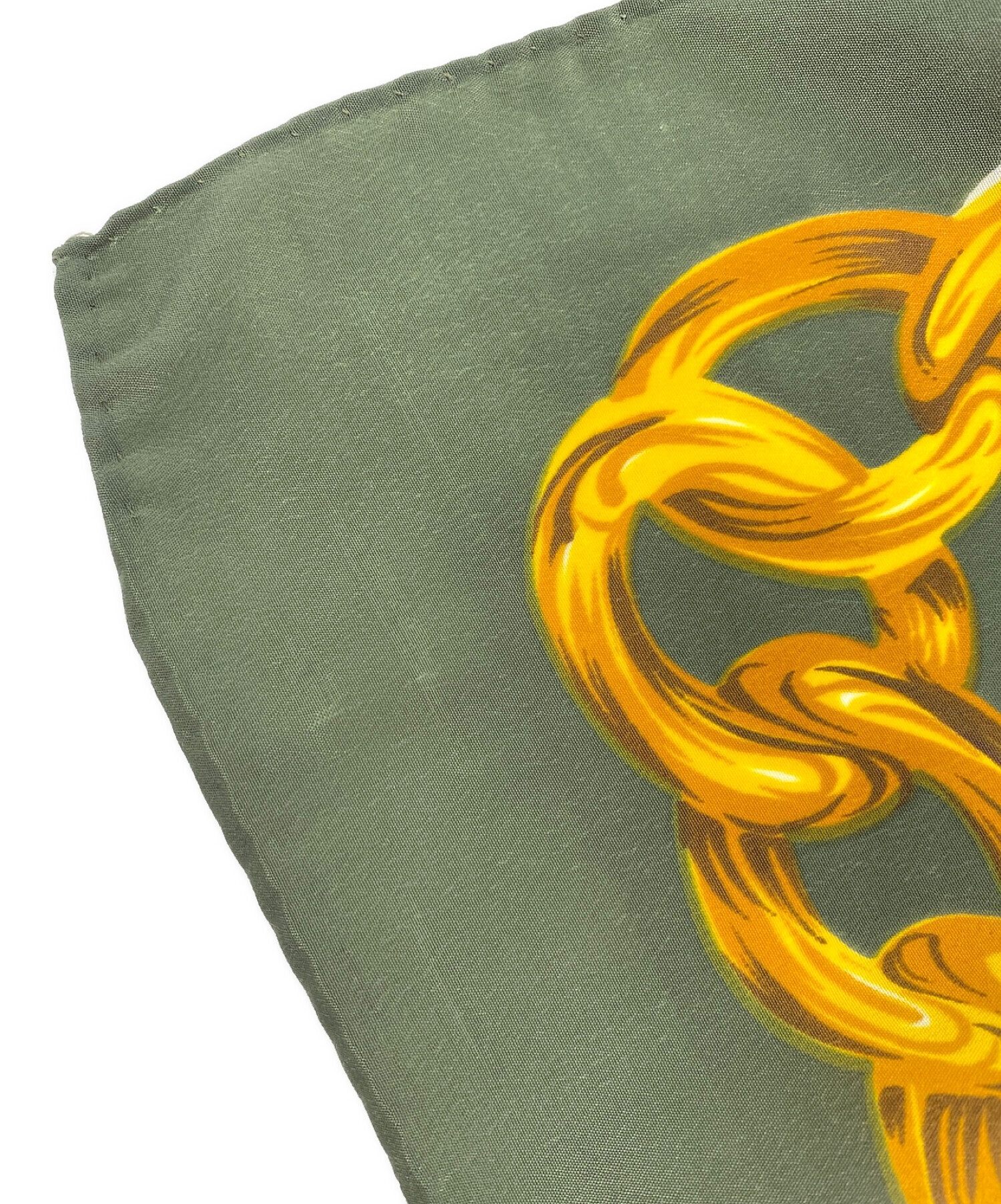 中古・古着通販】CHANEL (シャネル) チェーン柄シルクスカーフ