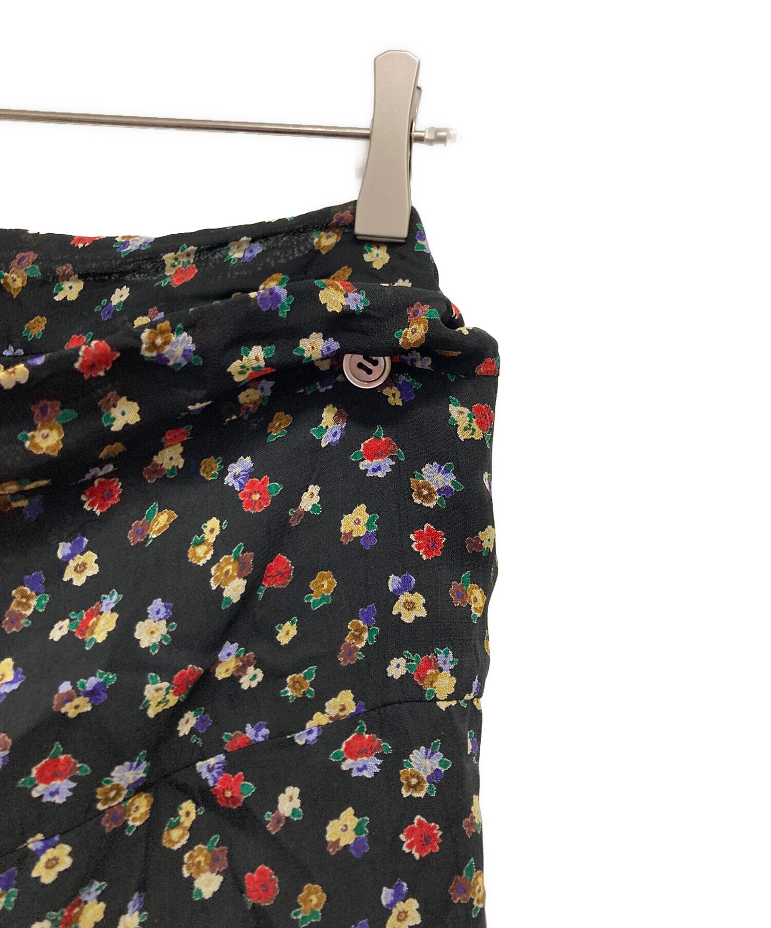 tricot COMME des GARÇONS 立体モチーフ花 巻きスカート des COMME