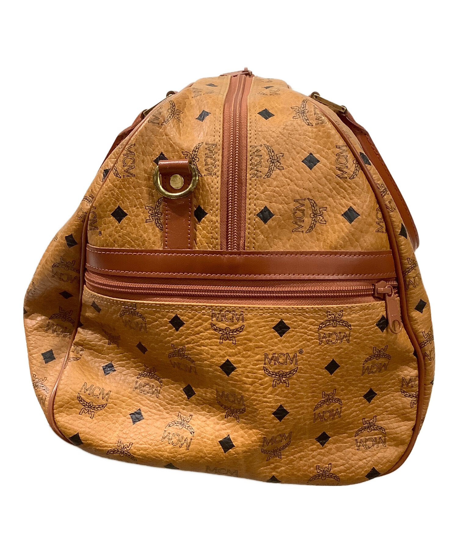 中古・古着通販】MCM (エムシーエム) ボストンバッグ ブラウン