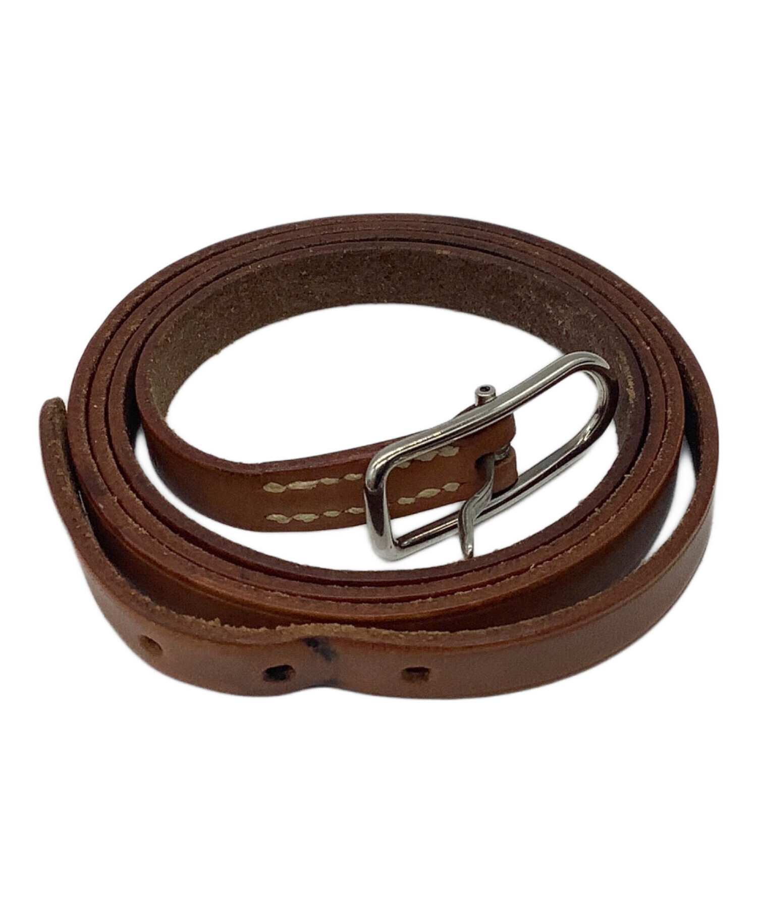 中古・古着通販】HERMES (エルメス) レザーブレスレット ブラウン