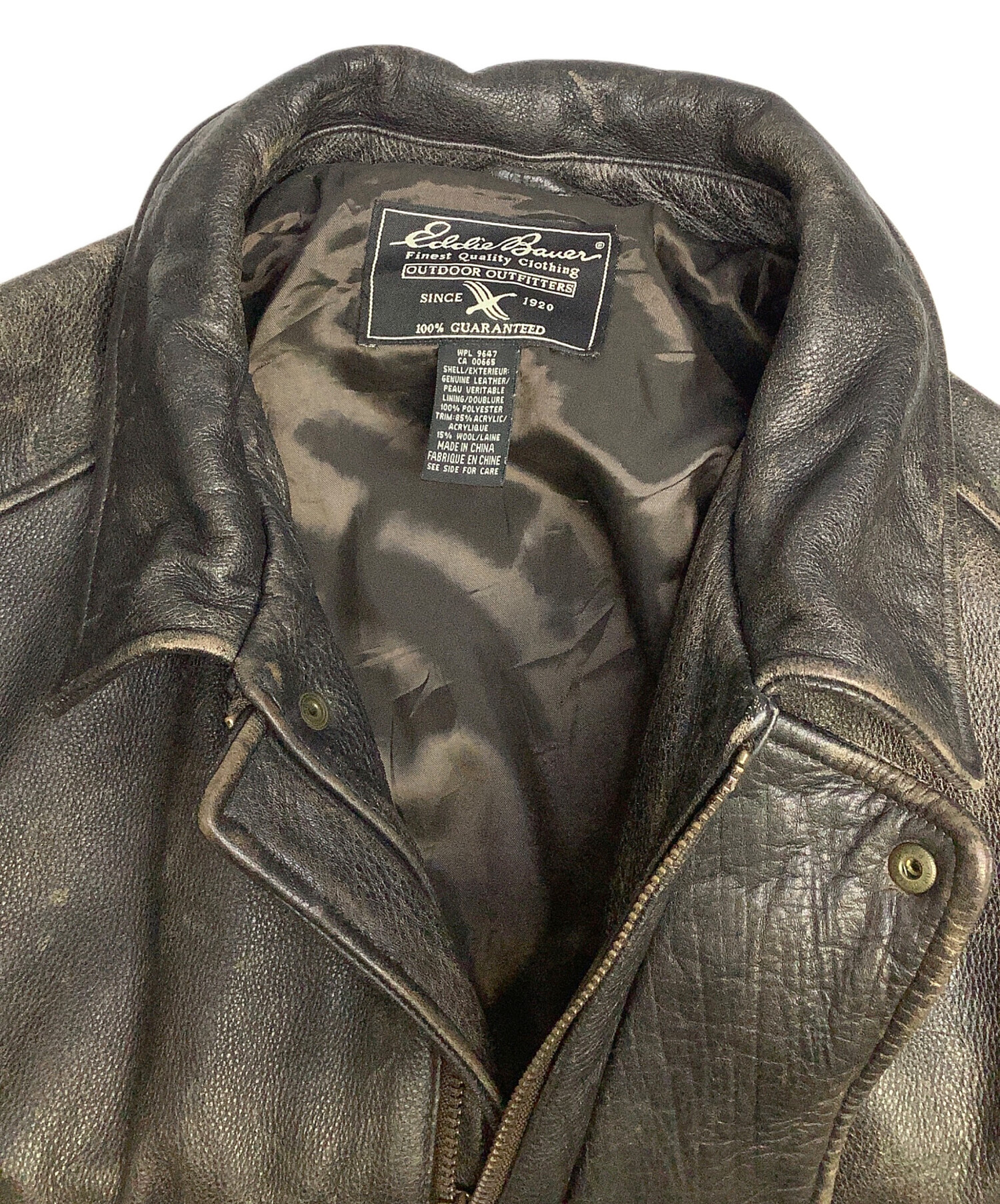 中古・古着通販】Eddie Bauer (エディーバウアー) レザージャケット