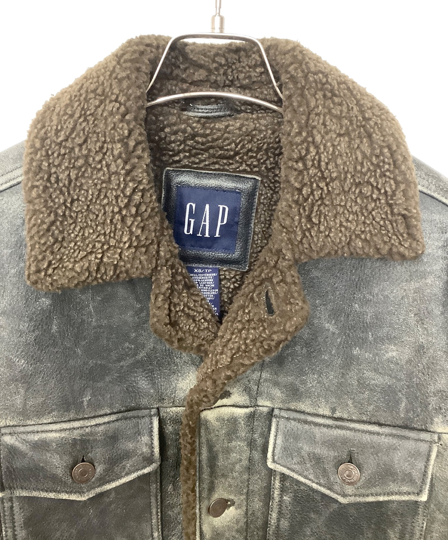 中古・古着通販】OLD GAP (オールドギャップ) 裏ボアレザージャケット