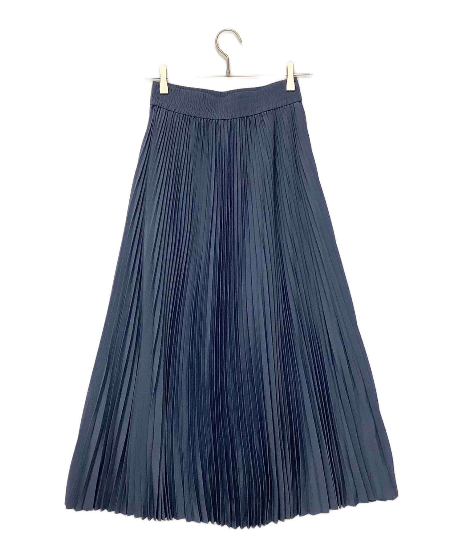 中古・古着通販】HYKE (ハイク) プリーツロングスカート ブルー サイズ