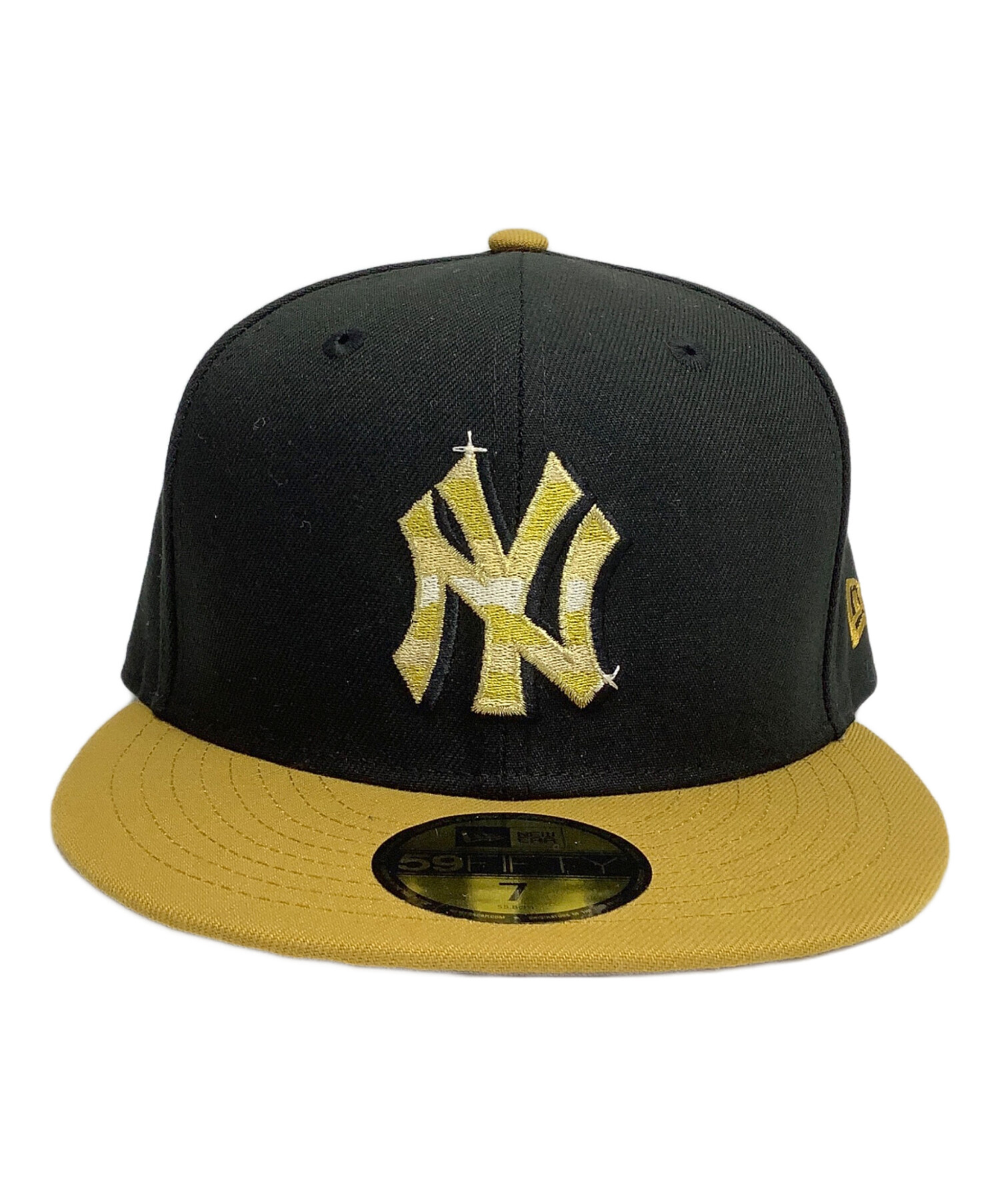 中古・古着通販】New Era (ニューエラ) キャップ ブラック×ゴールド