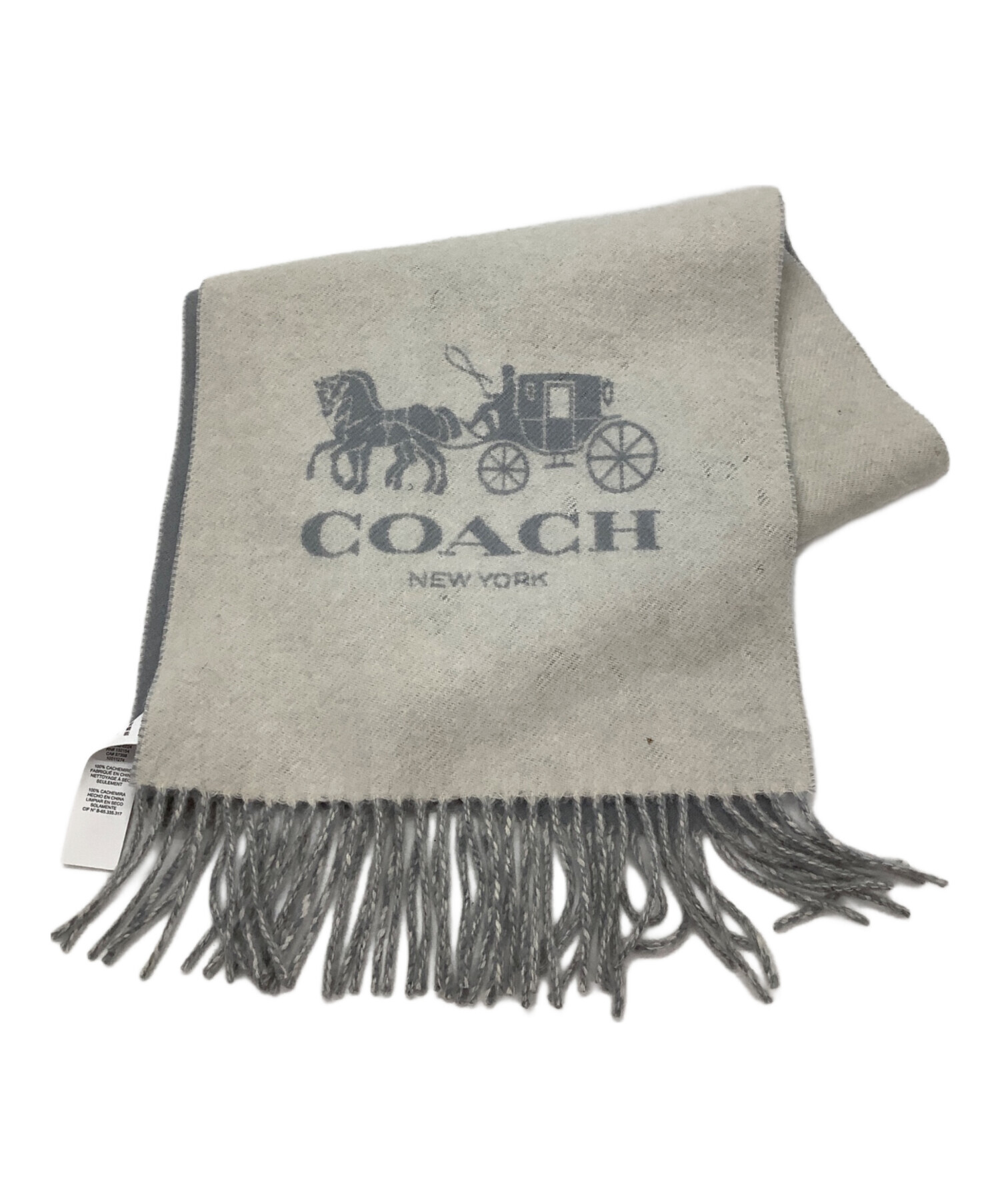 中古・古着通販】COACH (コーチ) マフラー グレー｜ブランド・古着通販