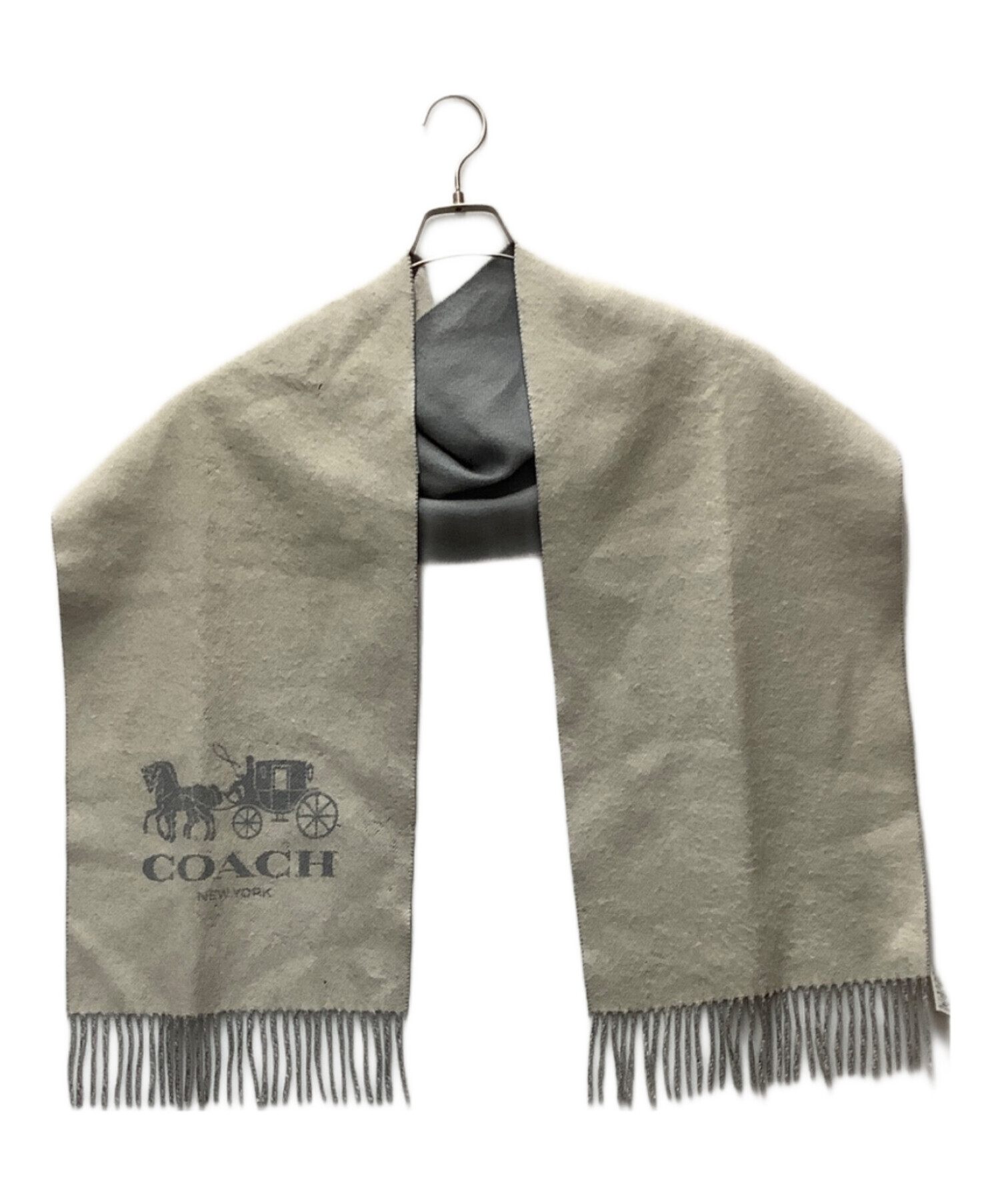 中古・古着通販】COACH (コーチ) マフラー グレー｜ブランド・古着通販