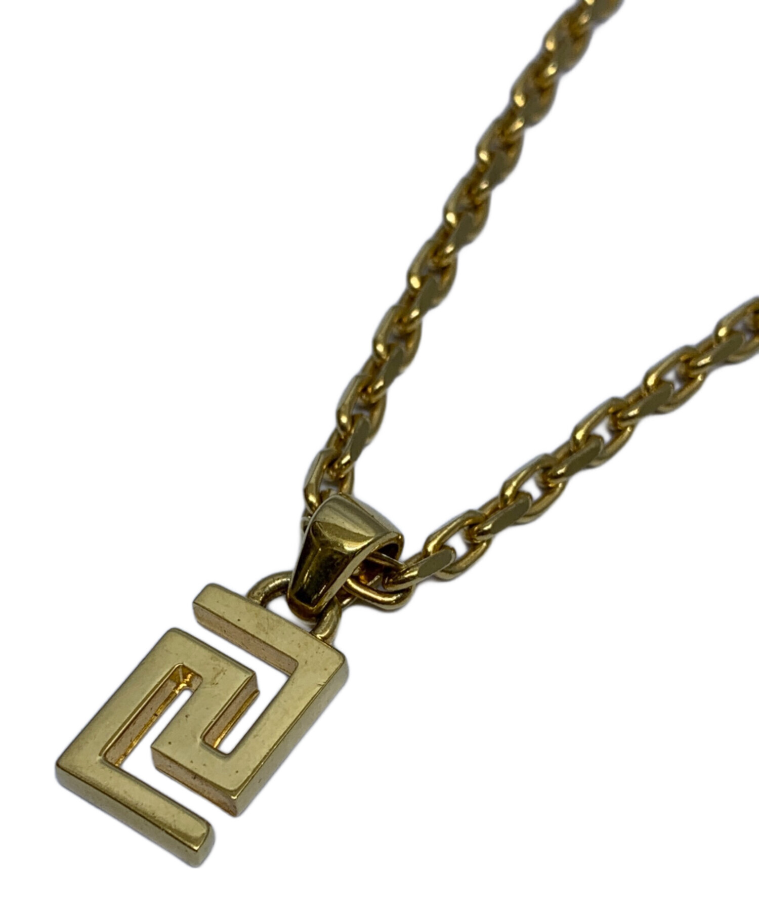 中古・古着通販】VERSACE (ヴェルサーチ) グレカネックレス ゴールド
