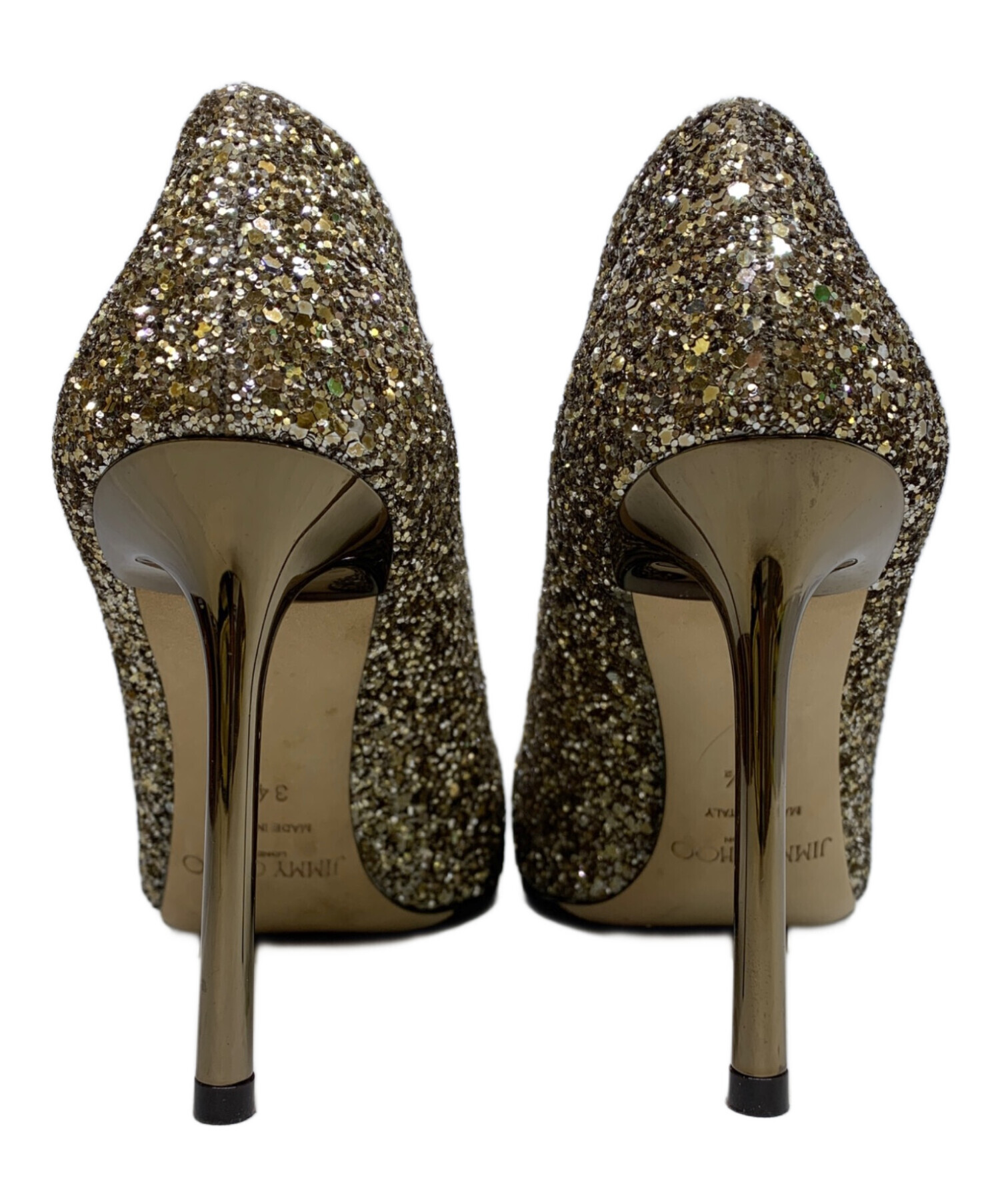 中古・古着通販】JIMMY CHOO (ジミーチュウ) グリッターパンプス