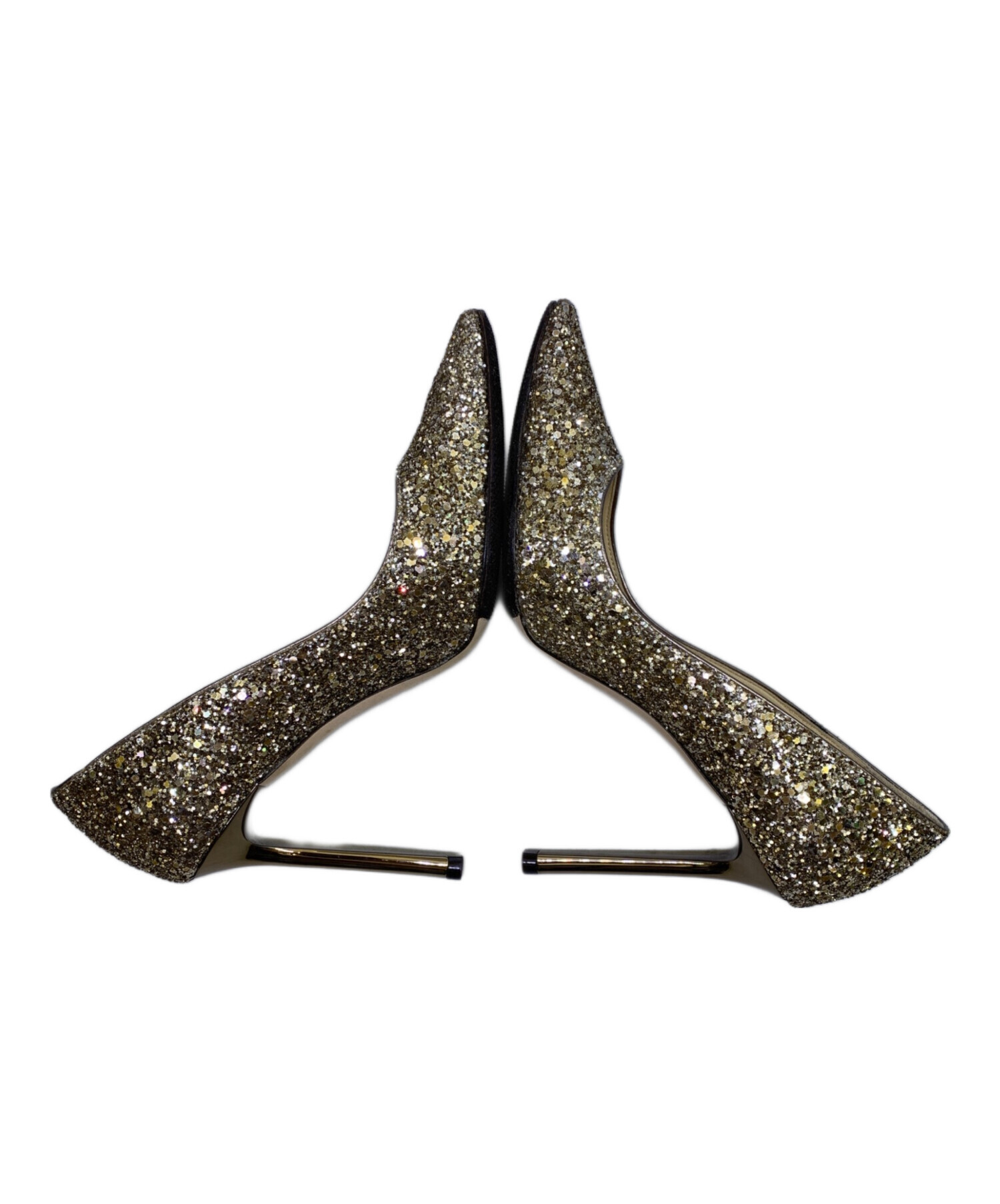 中古・古着通販】JIMMY CHOO (ジミーチュウ) グリッターパンプス