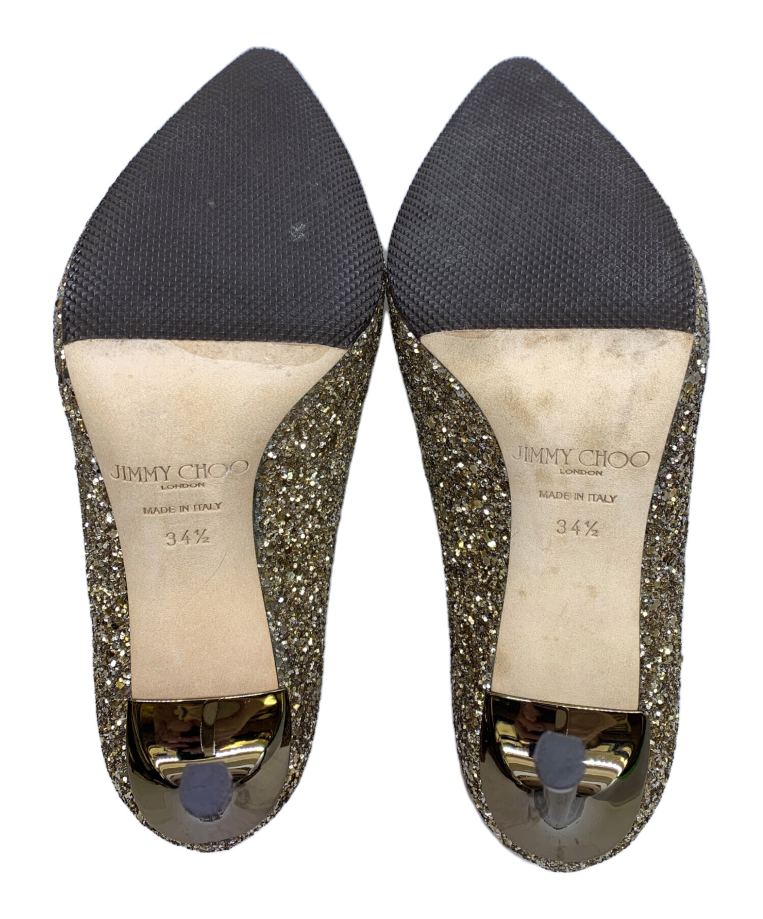 中古・古着通販】JIMMY CHOO (ジミーチュウ) グリッターパンプス