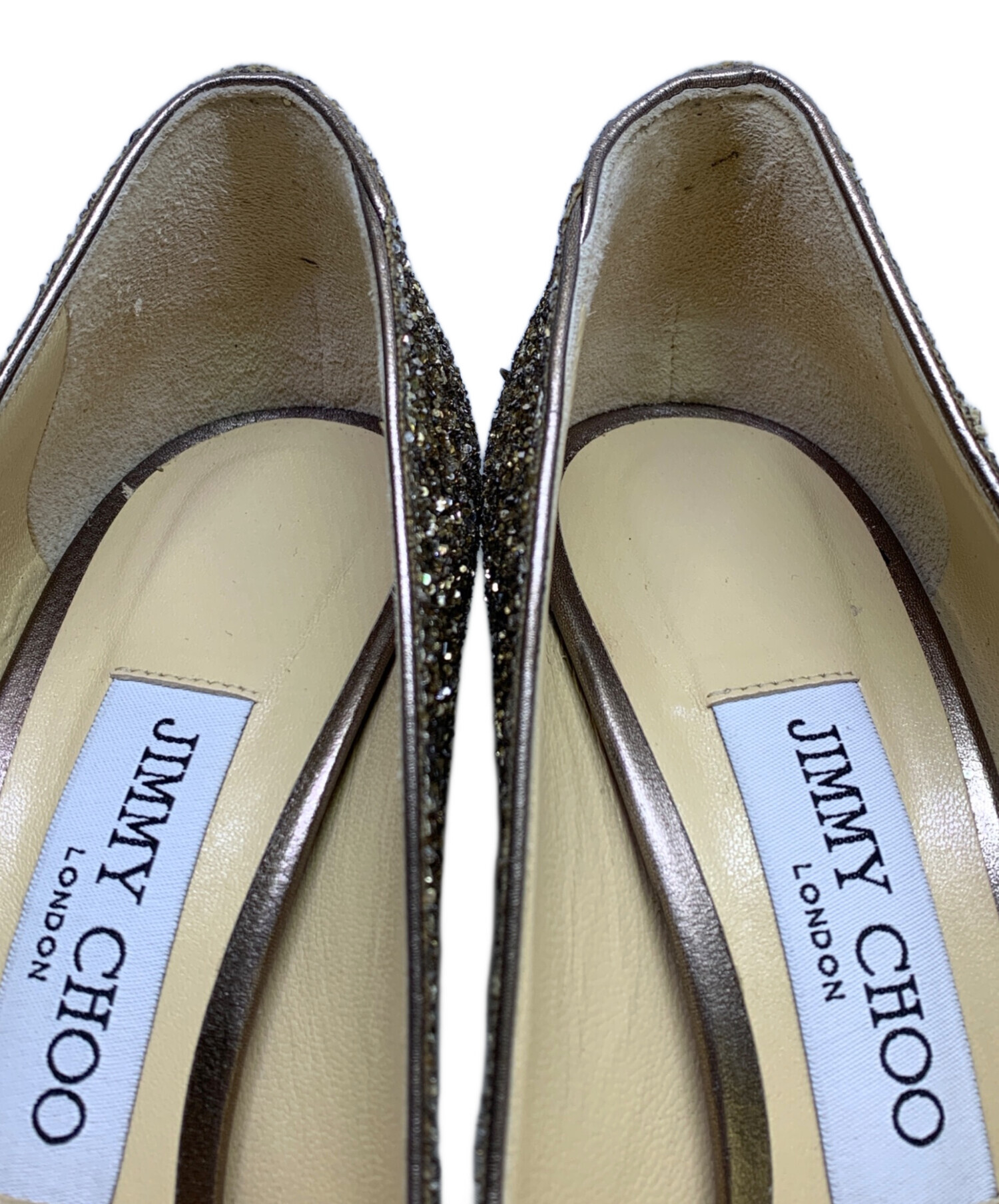 中古・古着通販】JIMMY CHOO (ジミーチュウ) グリッターパンプス