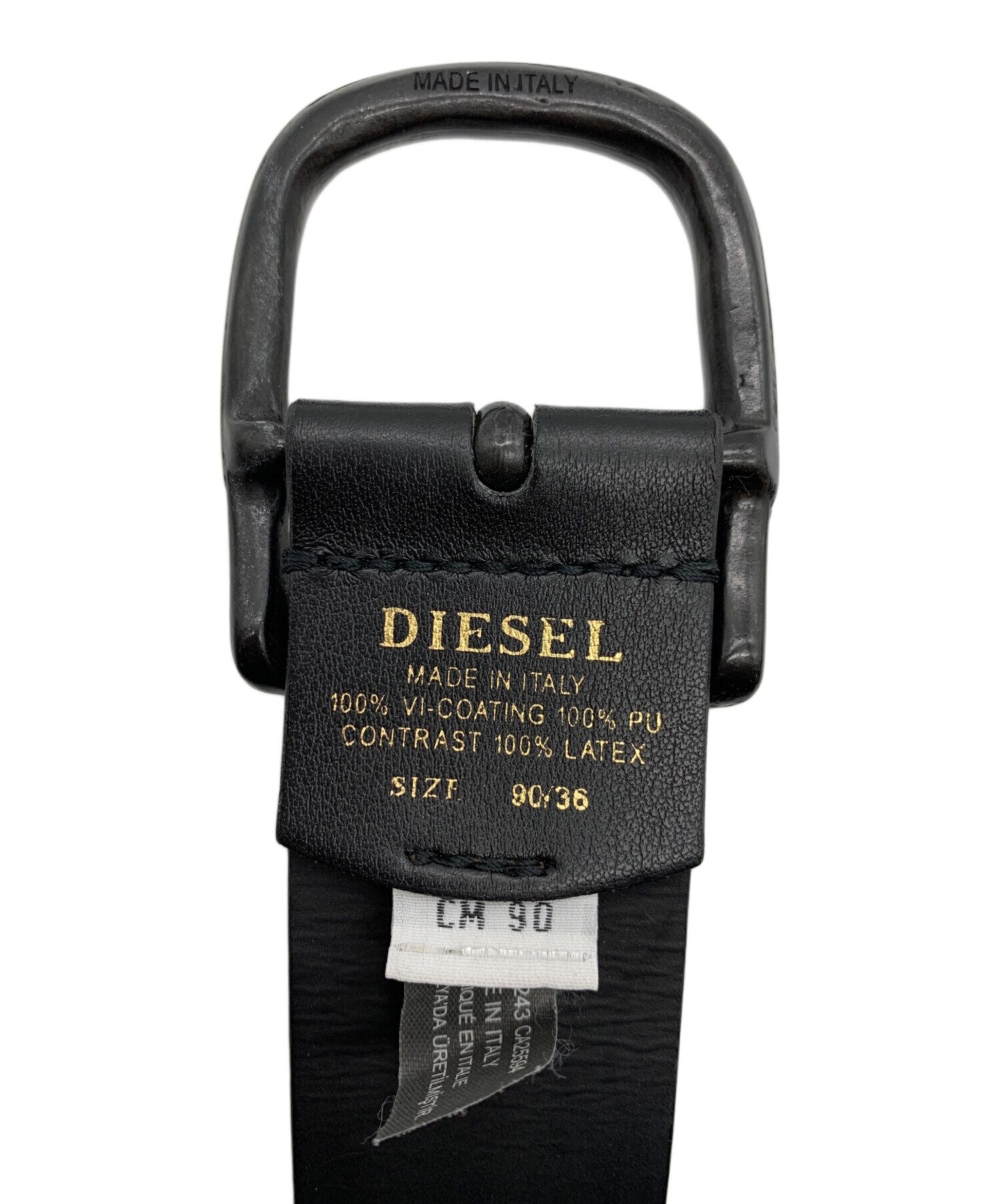 中古・古着通販】DIESEL (ディーゼル) ベルト ブラック サイズ:90/36