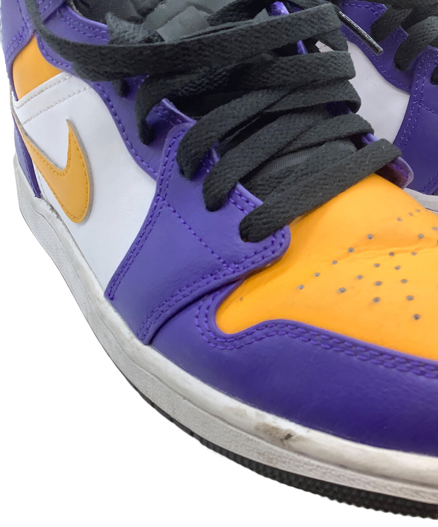 中古・古着通販】NIKE (ナイキ) ハイカットスニーカー オレンジ