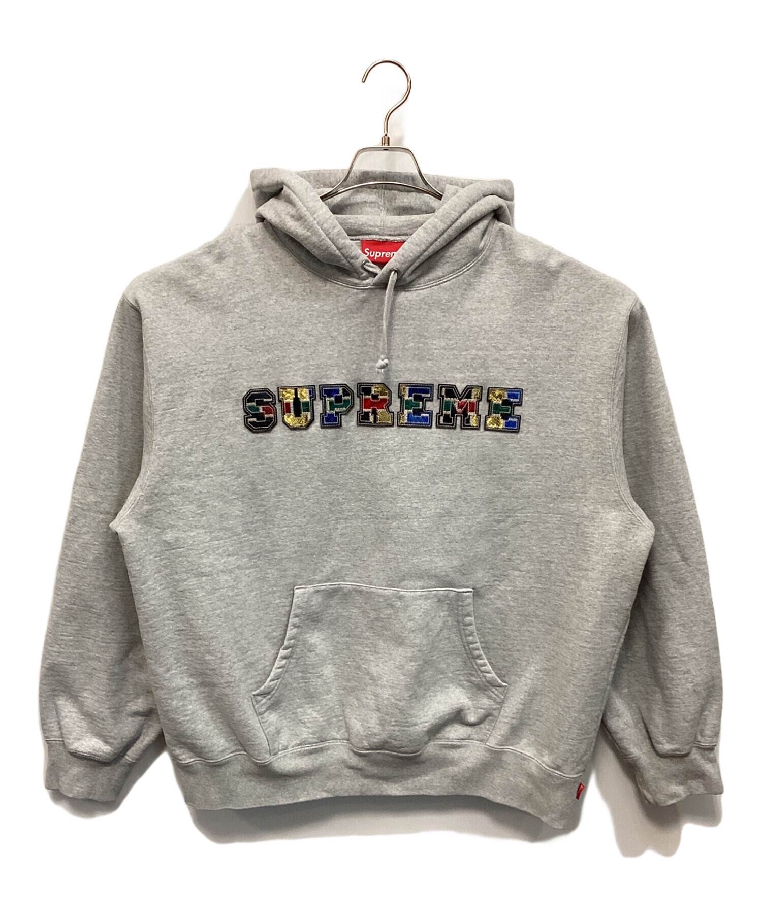 中古・古着通販】SUPREME (シュプリーム) プルオーバーパーカー グレー