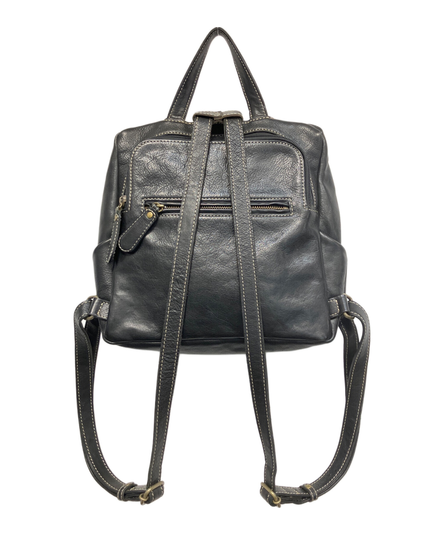 中古・古着通販】DAKOTA (ダコタ) レザーリュック ブラック｜ブランド