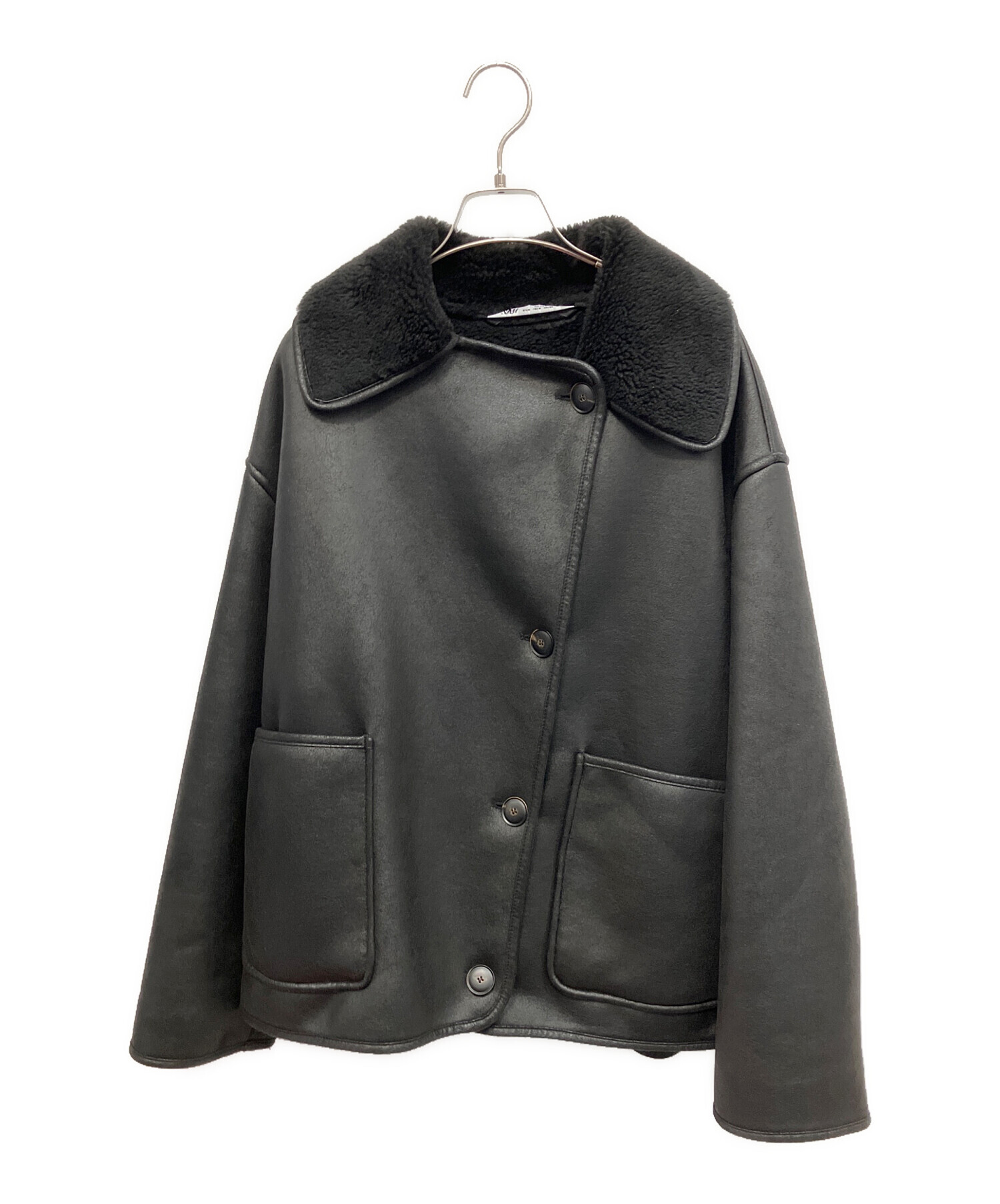 中古・古着通販】ZARA (ザラ) ダブルフェイスジャケット ブラック