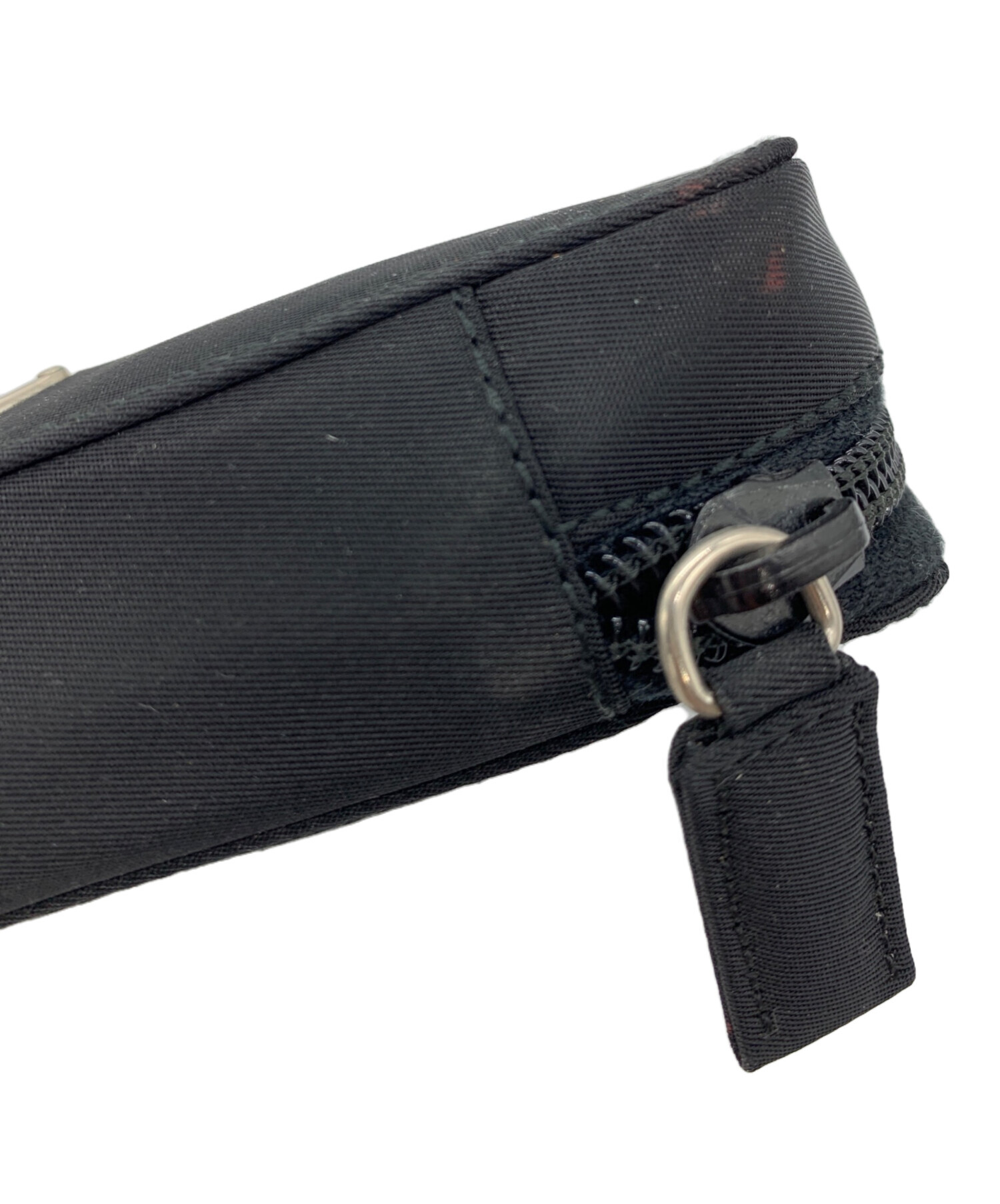 中古・古着通販】PRADA (プラダ) ナイロンポーチ ブラック サイズ