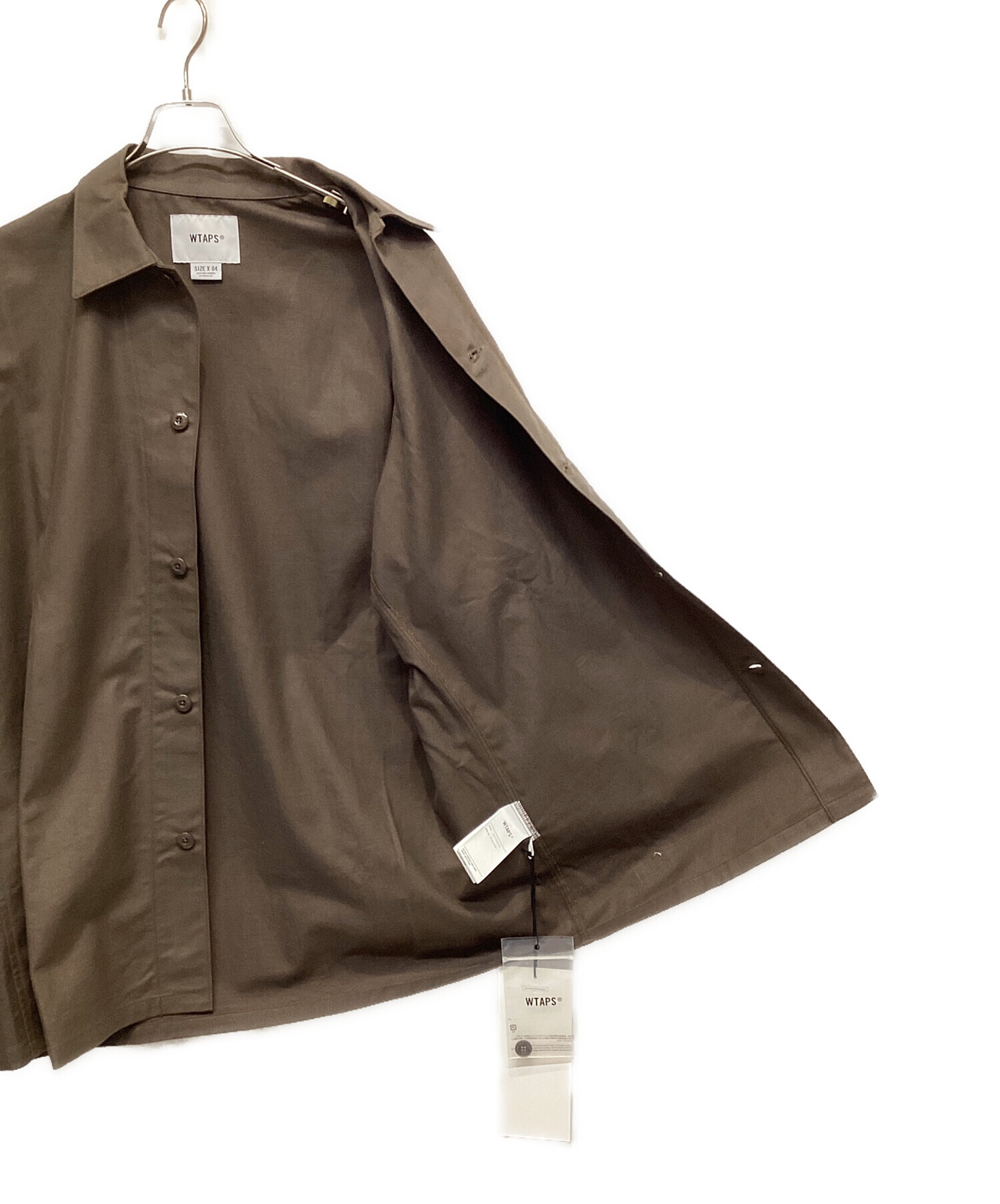 中古・古着通販】WTAPS (ダブルタップス) ミリタリーシャツ ブラウン