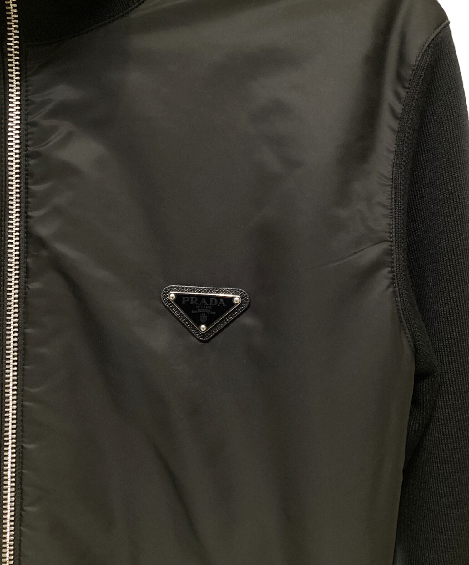 中古・古着通販】PRADA (プラダ) ジップブルゾン ブラック サイズ:50