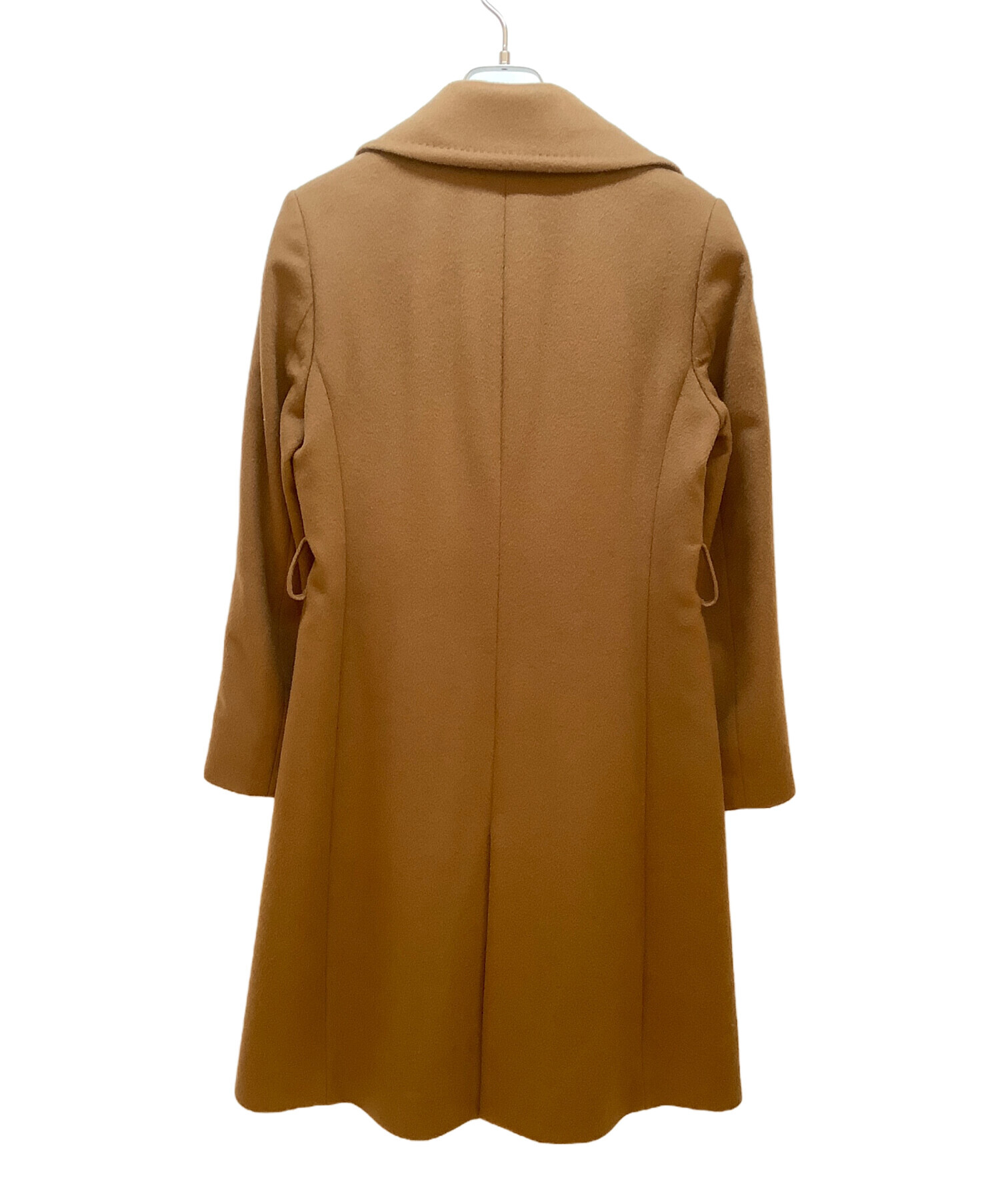 中古・古着通販】INED (イネド) カシミヤコート キャメル サイズ:7