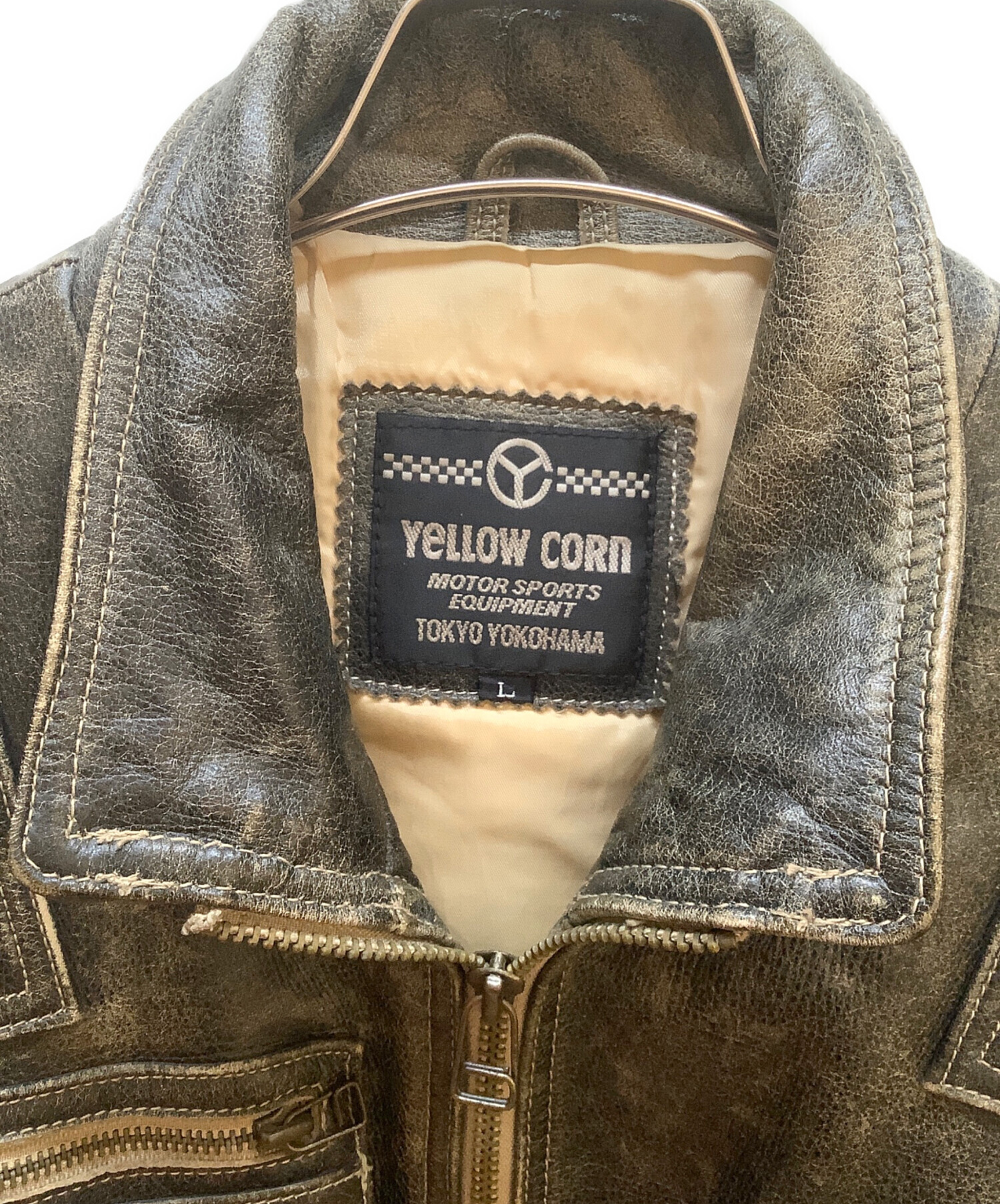中古・古着通販】YELLOW CORN (イエローコーン) レザージャケット
