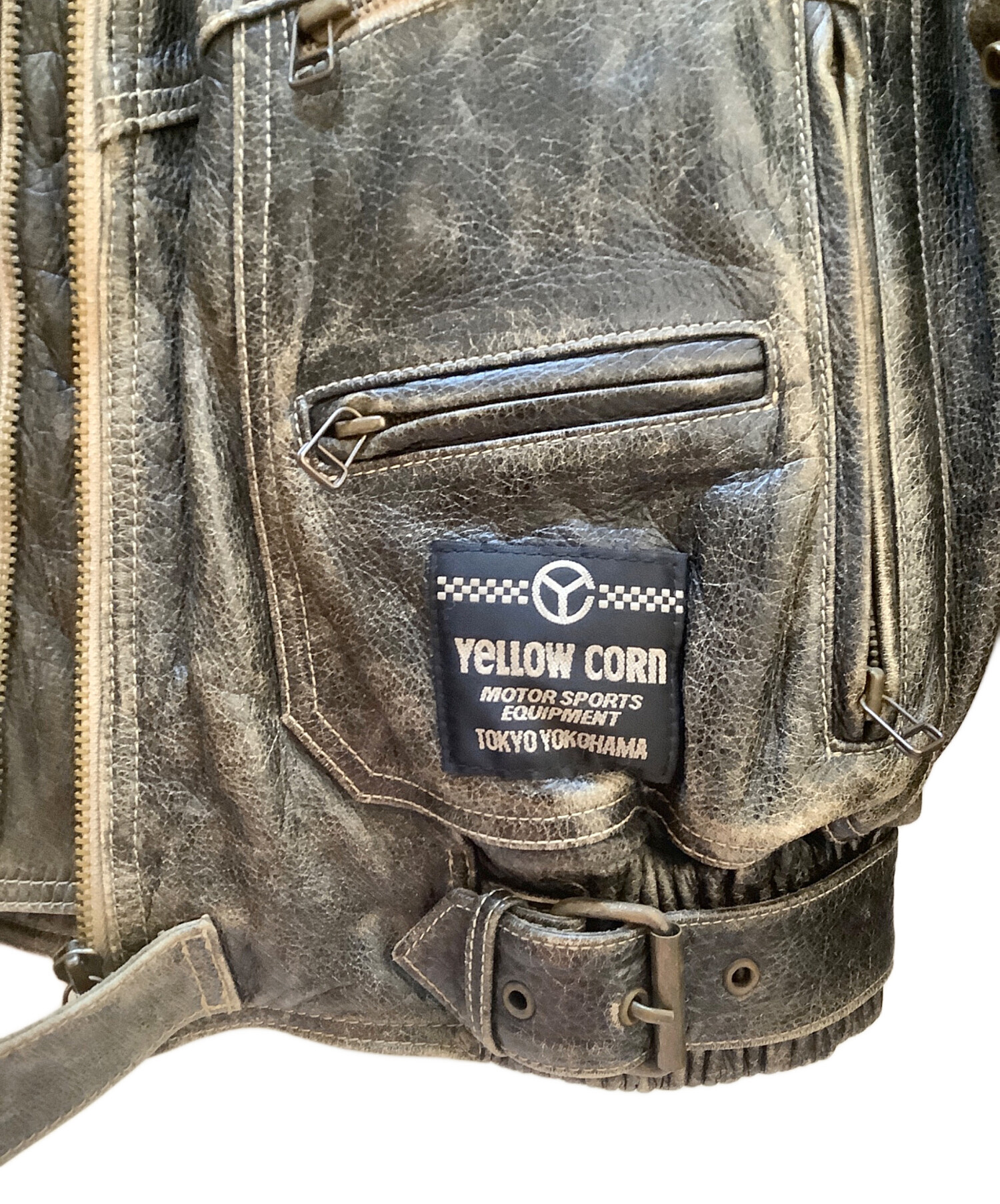 中古・古着通販】YELLOW CORN (イエローコーン) レザージャケット