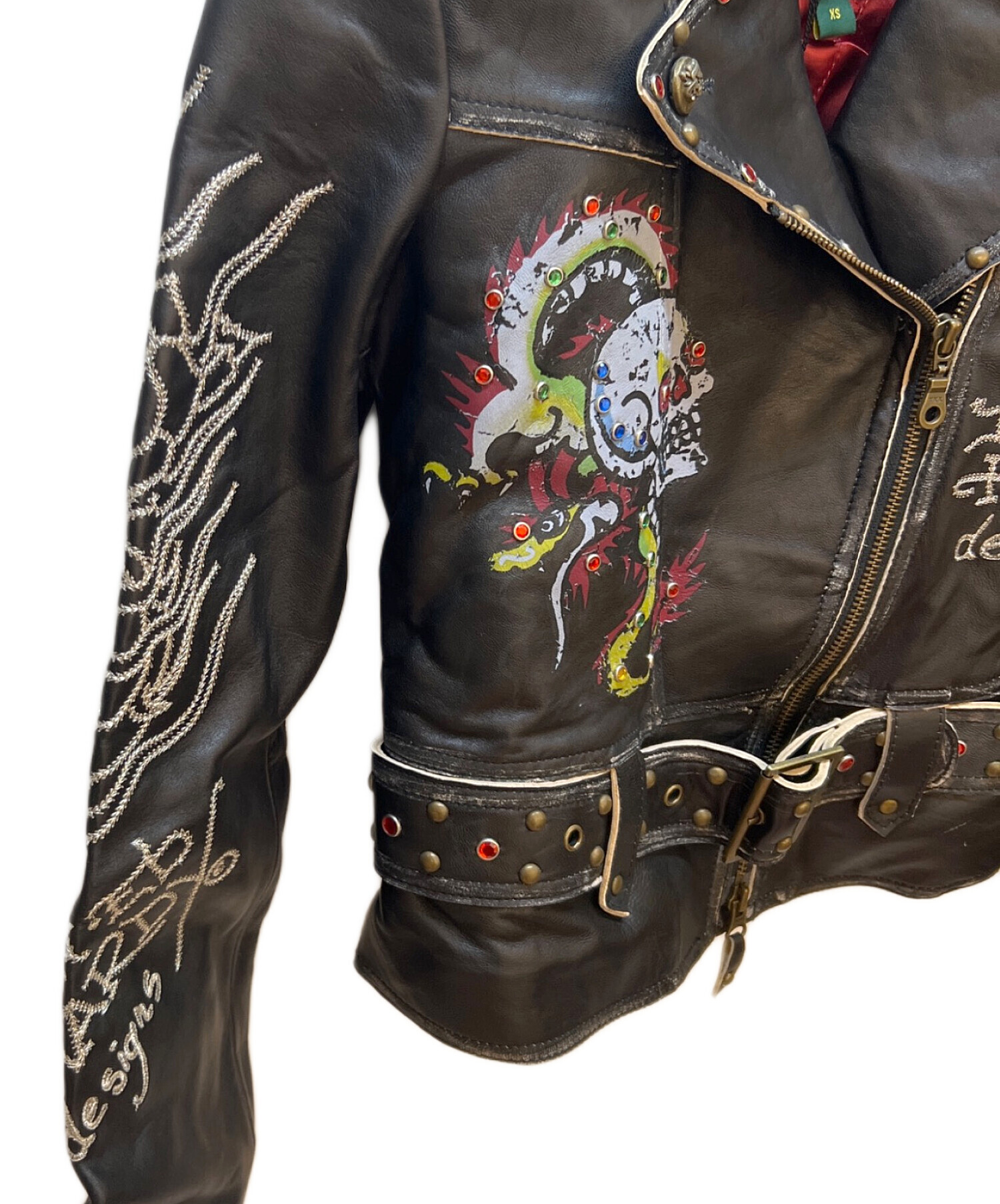 中古・古着通販】Ed Hardy (エド ハーディー) レザージャケット