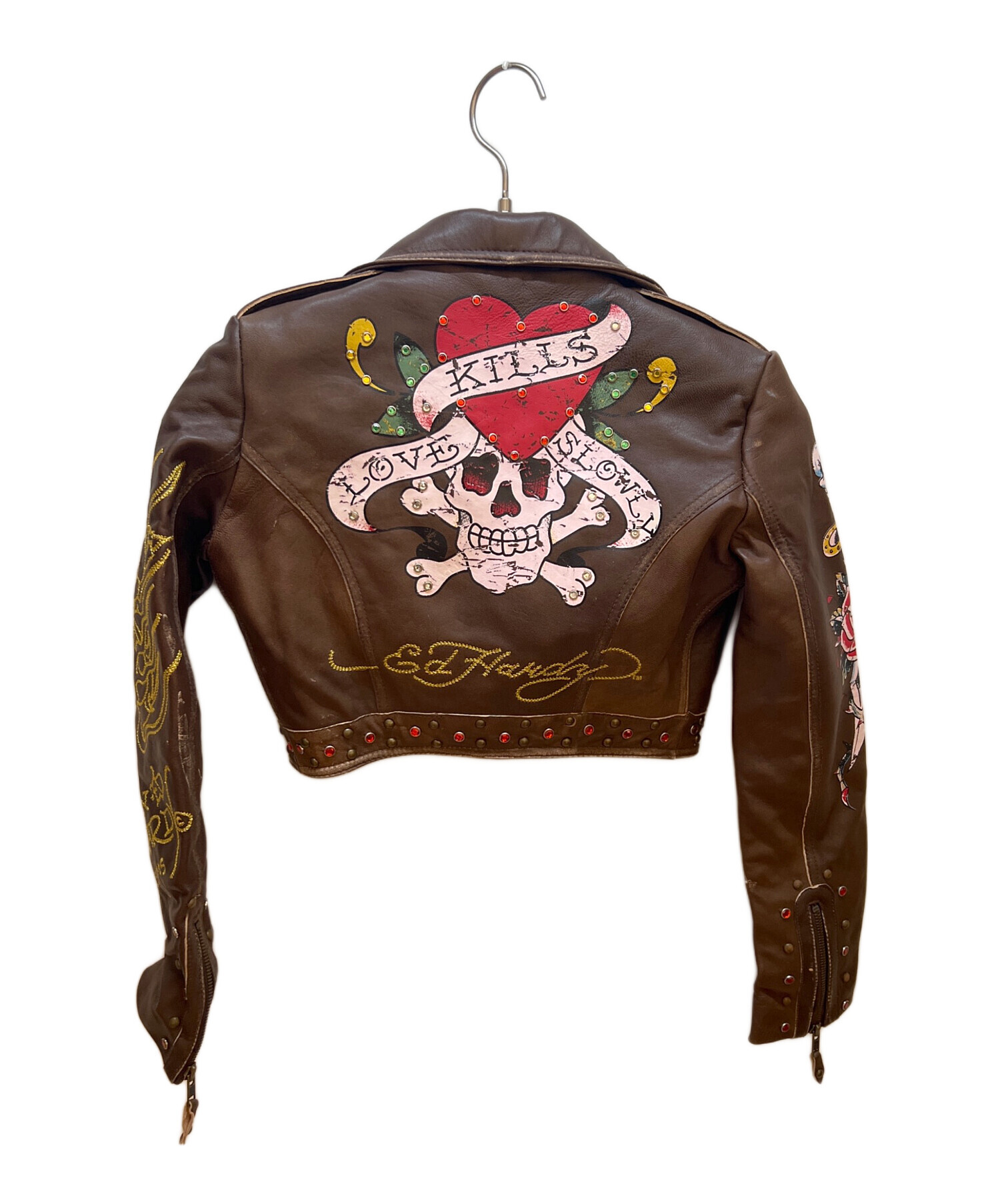 中古・古着通販】Ed Hardy (エド ハーディー) レザージャケット