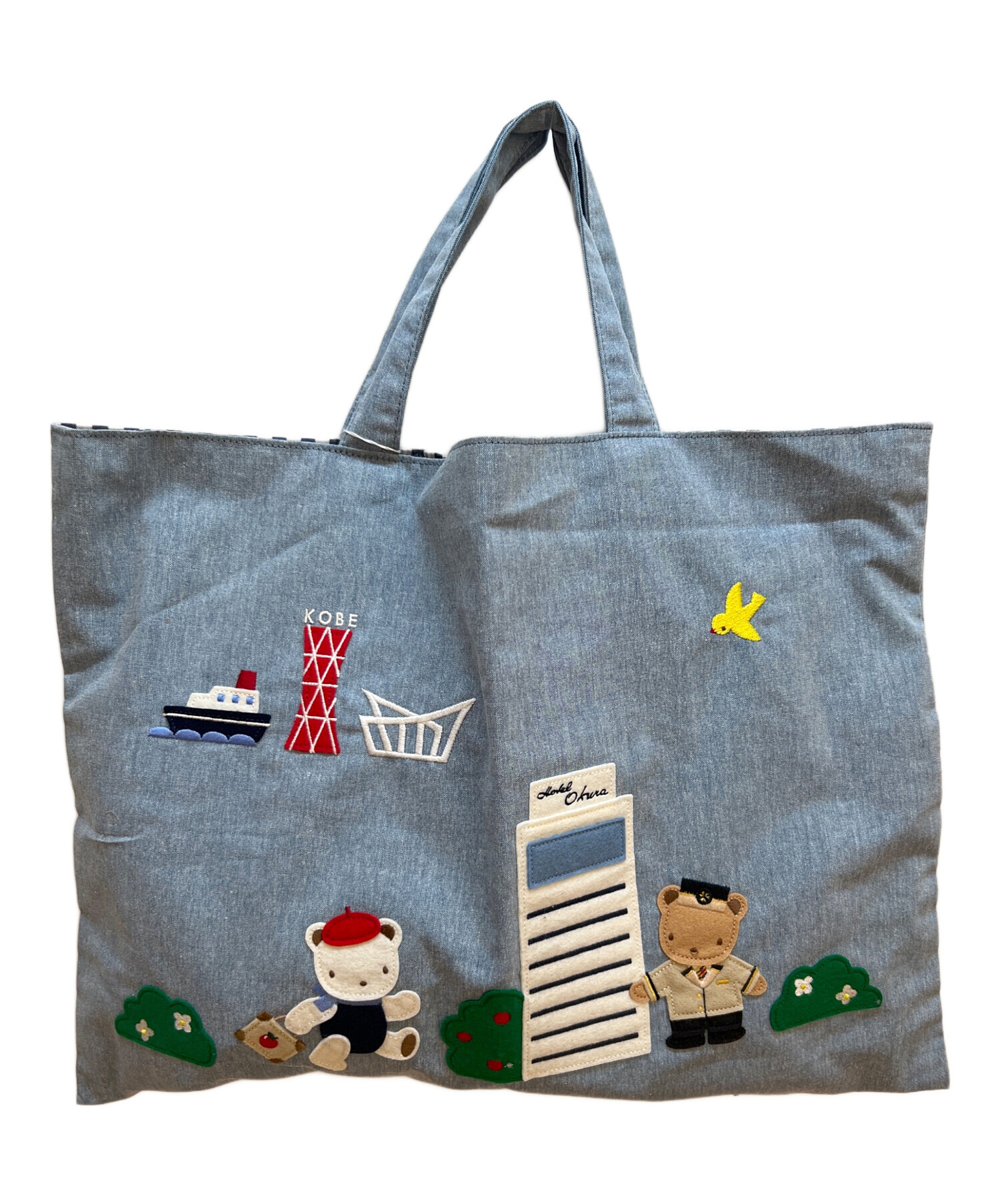 中古・古着通販】familiar (ファミリア) トートバッグ スカイブルー 未