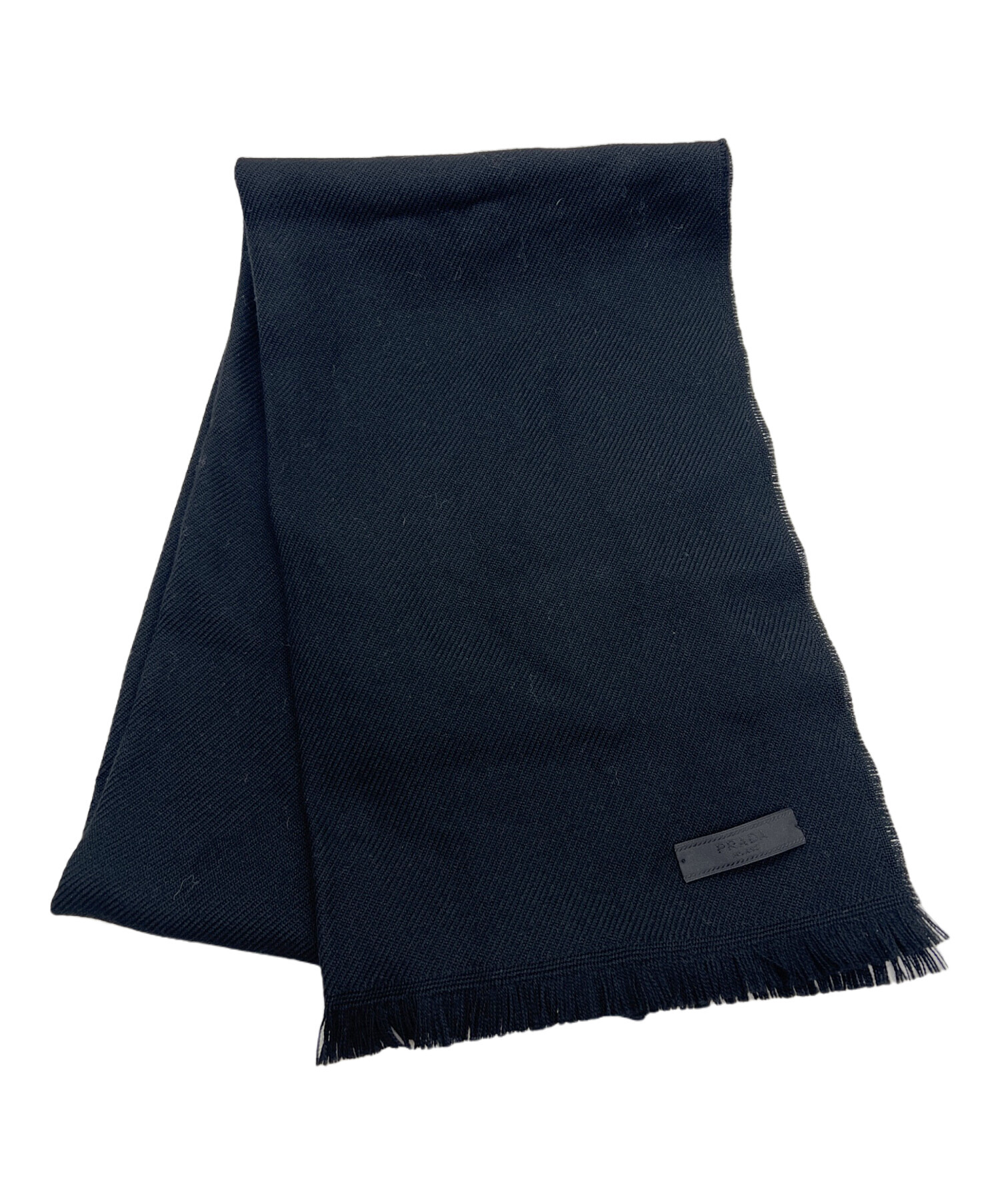 中古・古着通販】PRADA (プラダ) マフラー ブラック｜ブランド・古着