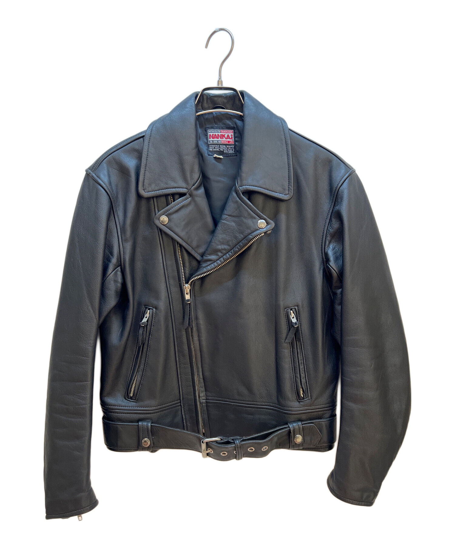 中古・古着通販】NANKAI (ナンカイ) レザージャケット ブラック サイズ