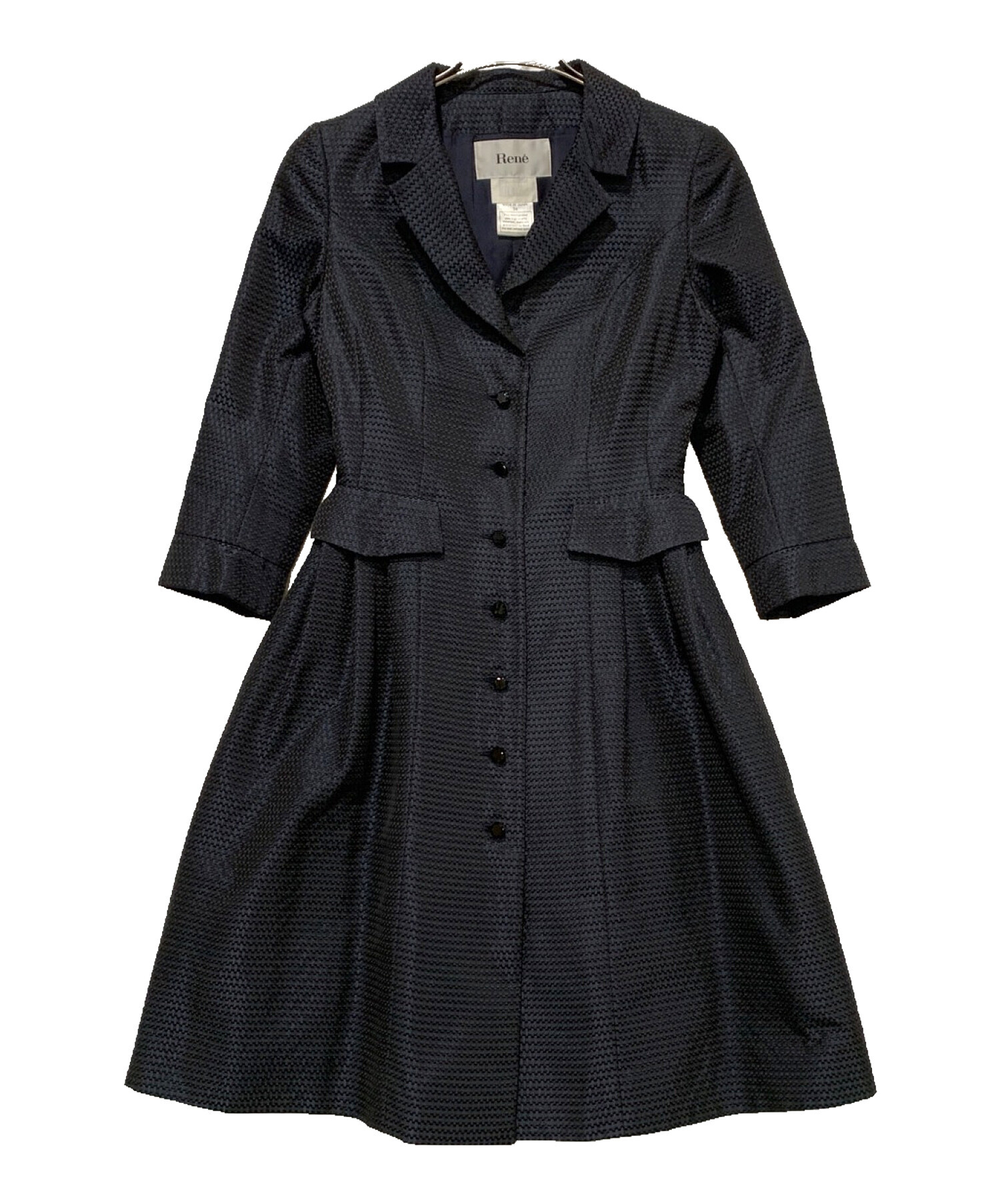 中古・古着通販】Rene (ルネ) コート ネイビー サイズ:Sサイズ