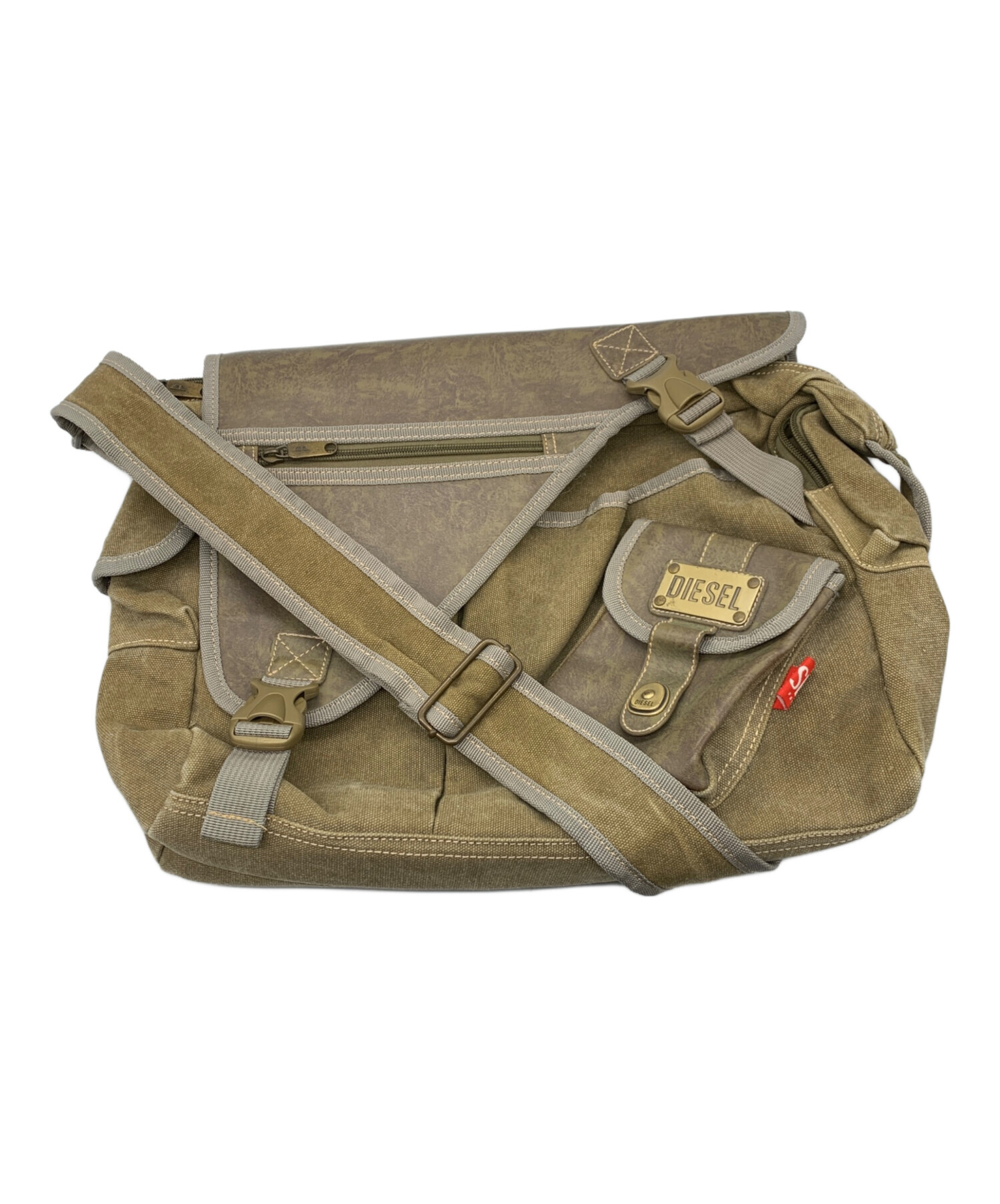 中古・古着通販】DIESEL (ディーゼル) ミリタリーメッセンジャーバッグ