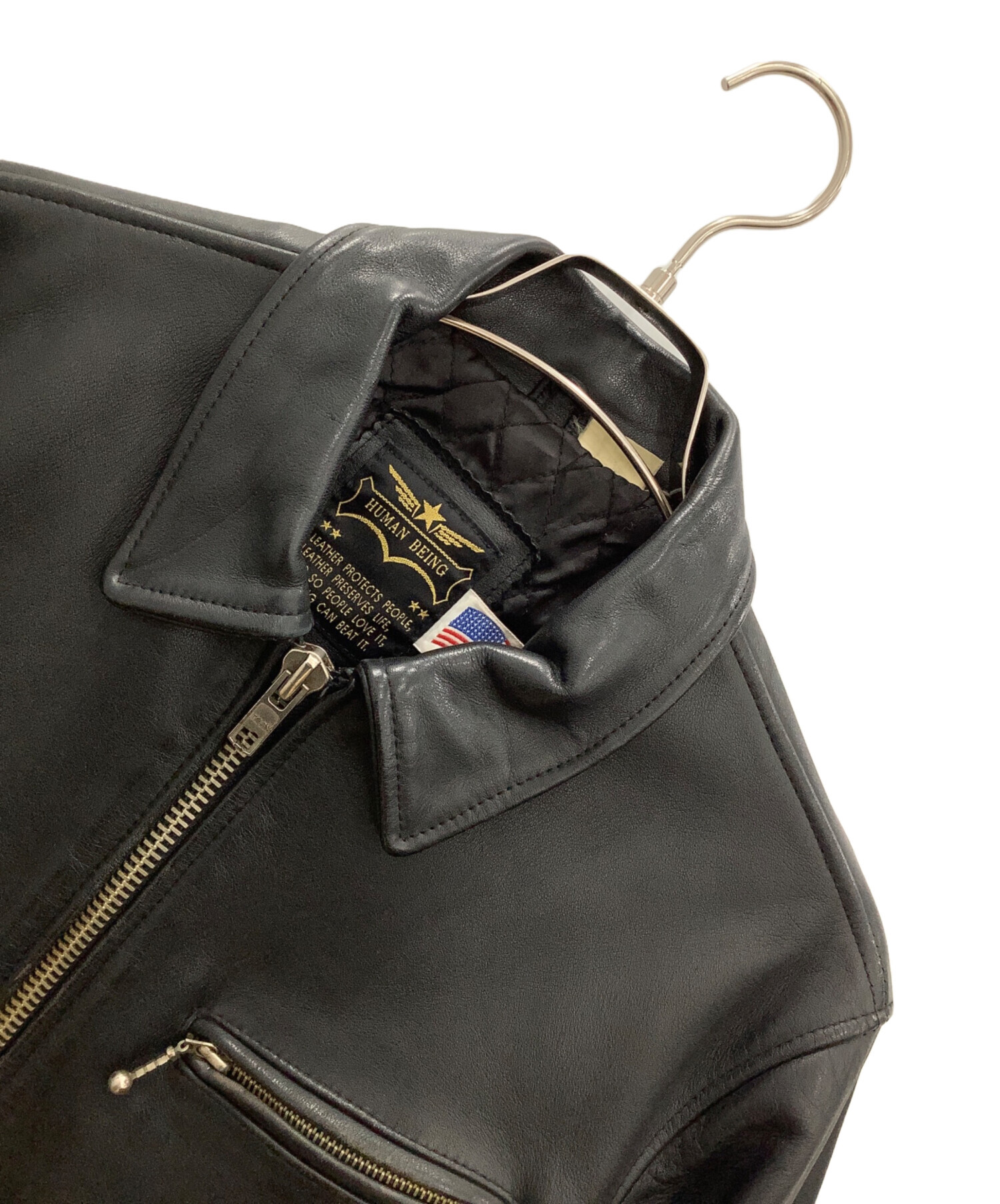 中古・古着通販】HUMAN BEING (ヒューマンビーング) レザージャケット