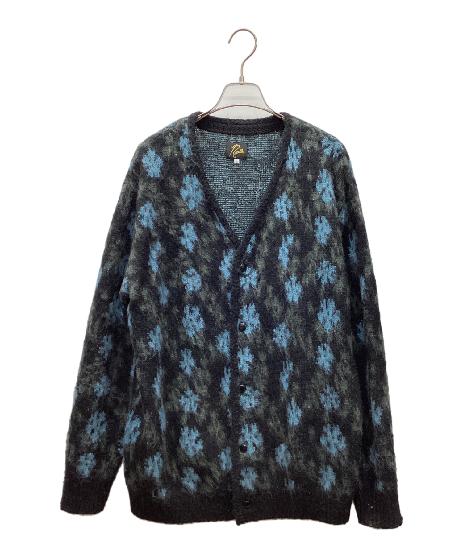 中古・古着通販】Needles (ニードルズ) モヘアカーディガン ブルー