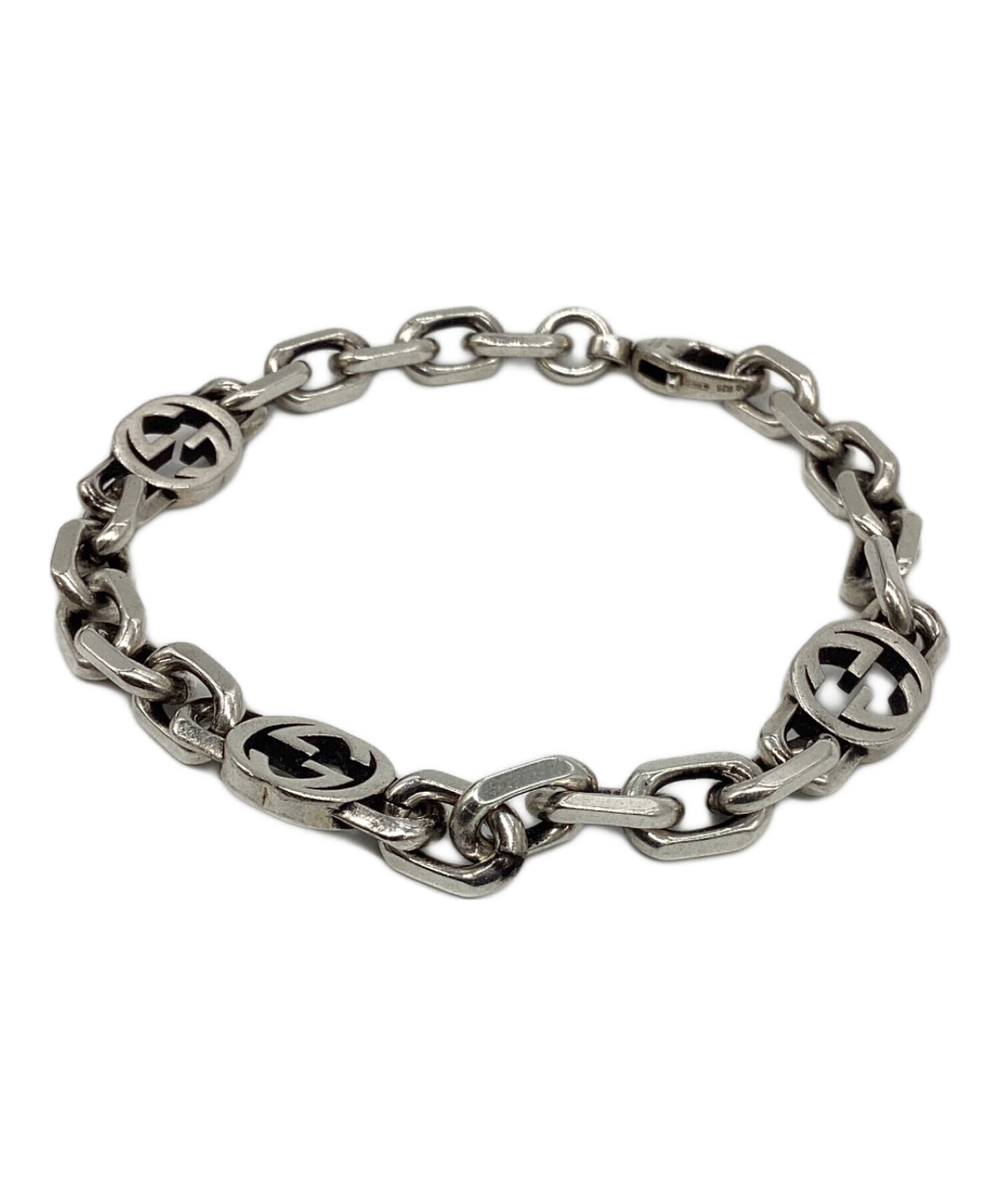 中古・古着通販】GUCCI (グッチ) インターロッキングGブレスレット